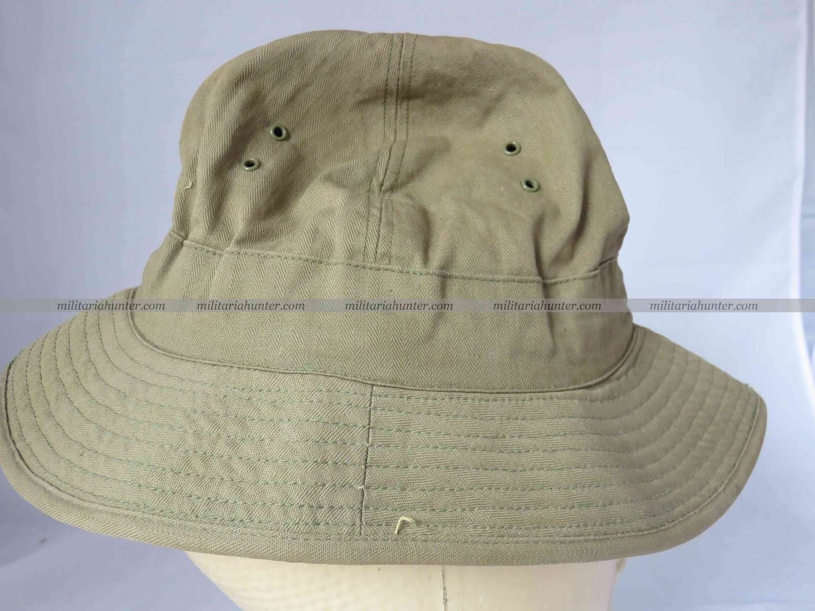 militaria : ON HOLD Us ww2 HBT Boonie Hat / Jungle Hat with laundry number