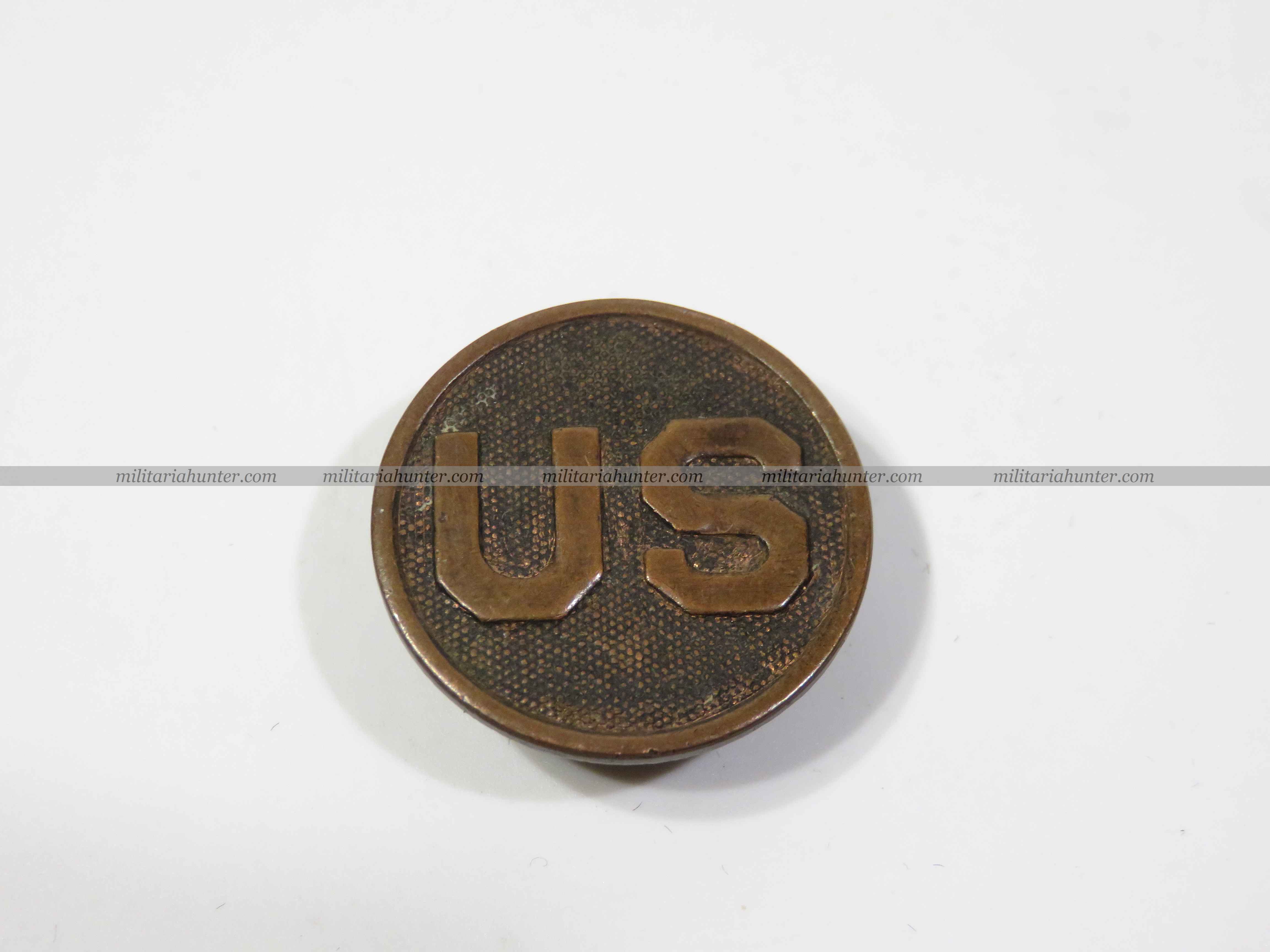 militaria : US ww1 collar disk US