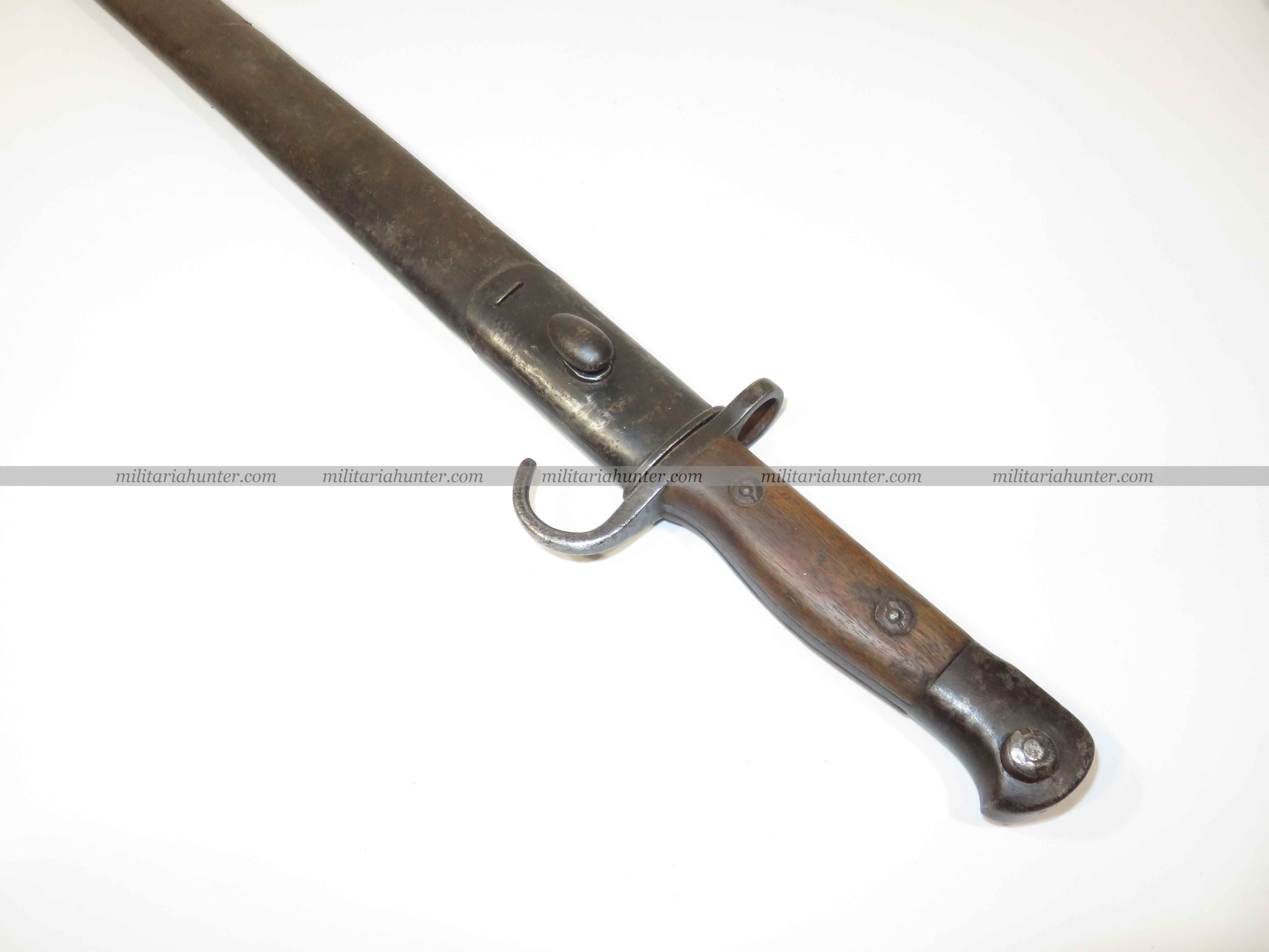 militaria : ww1 hooked quillon 1907 bayonet - baïonnette anglaise à quillon