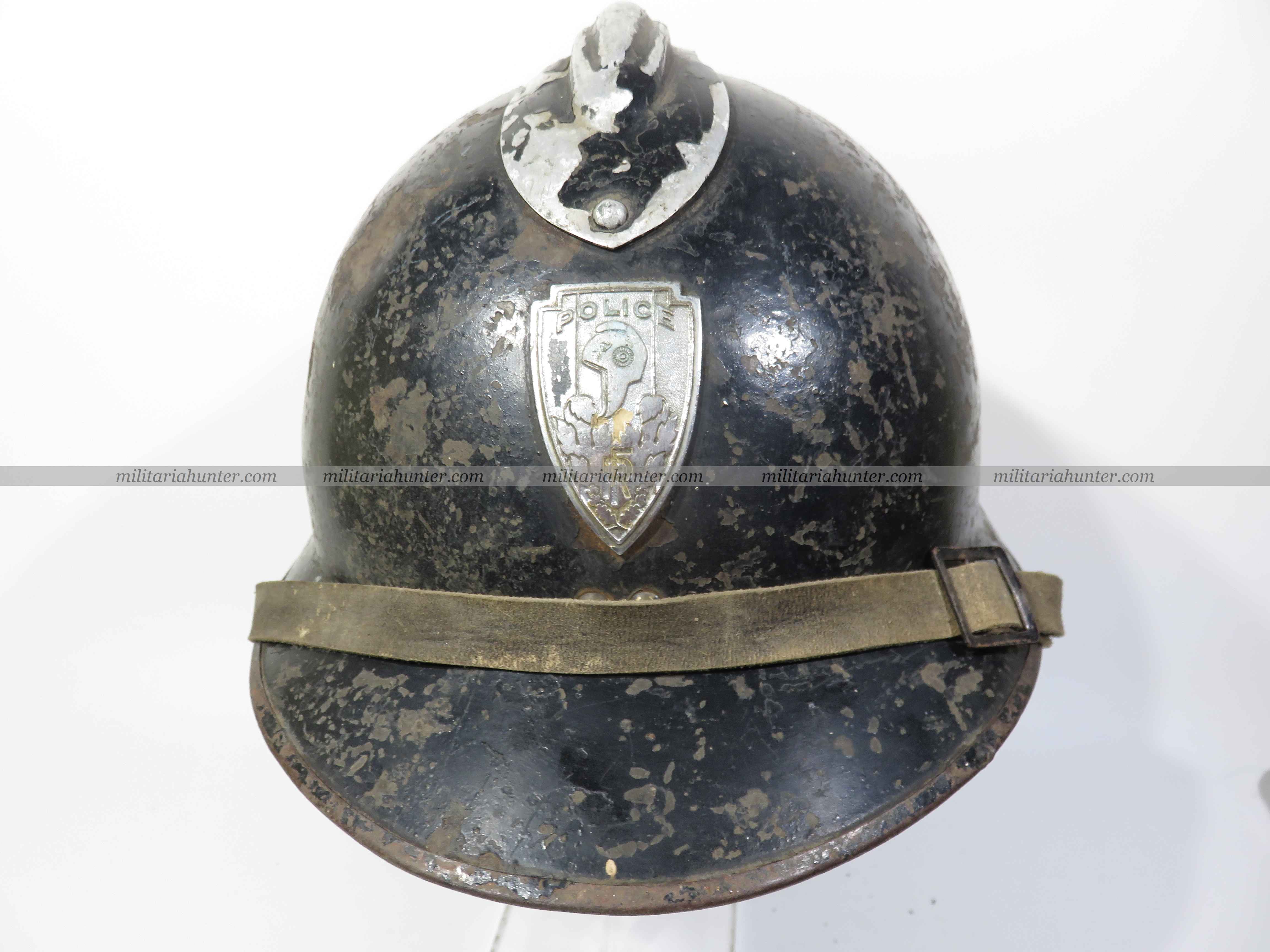 Militaria Hunter   Achat Vente Estimation Militaria ww1 ww2 Police - Adrian M1926 Sureté Nationale 1944-1966