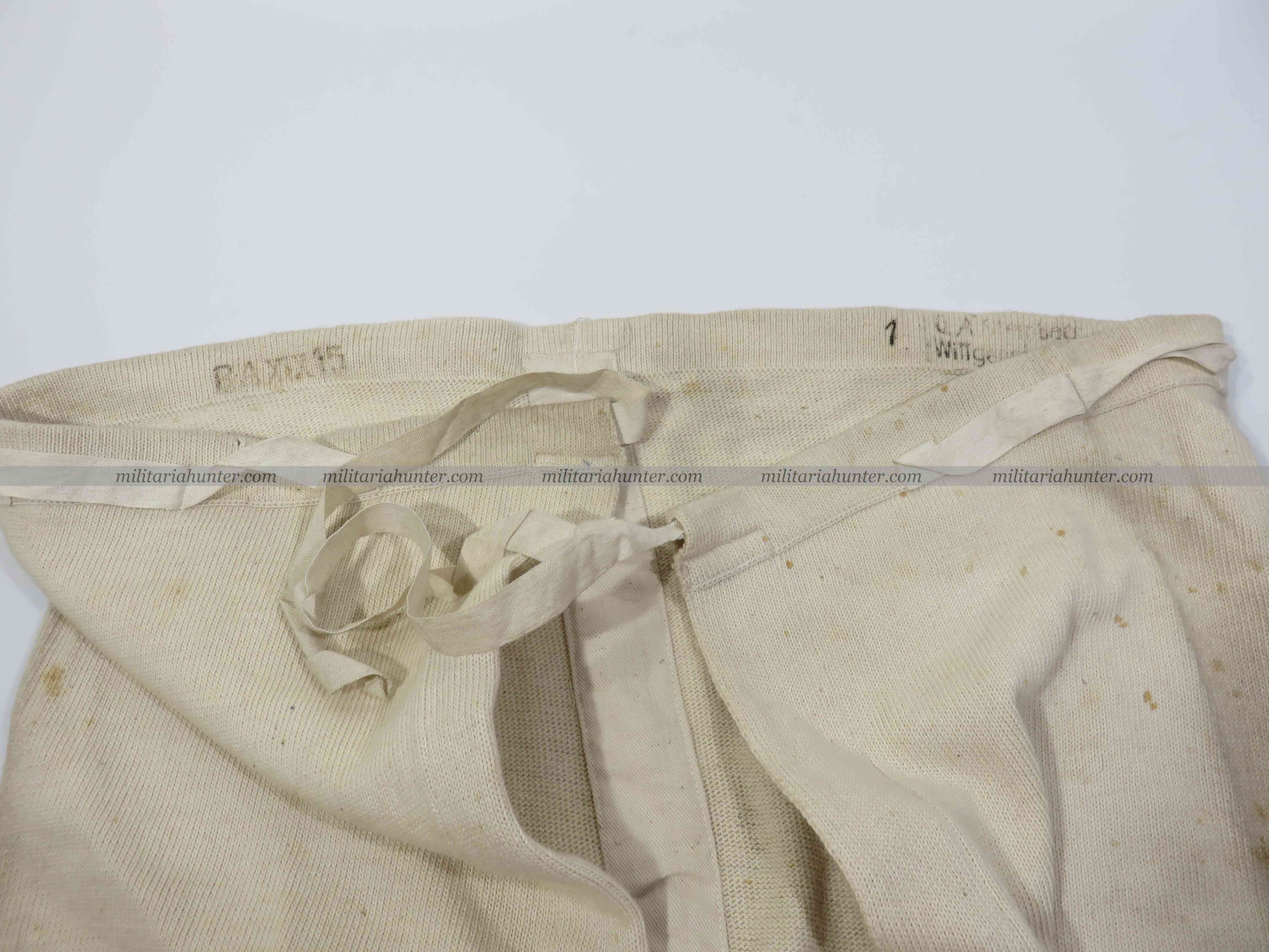 militaria : ww1 saxonian underwear - caleçon saxon ww1 1915