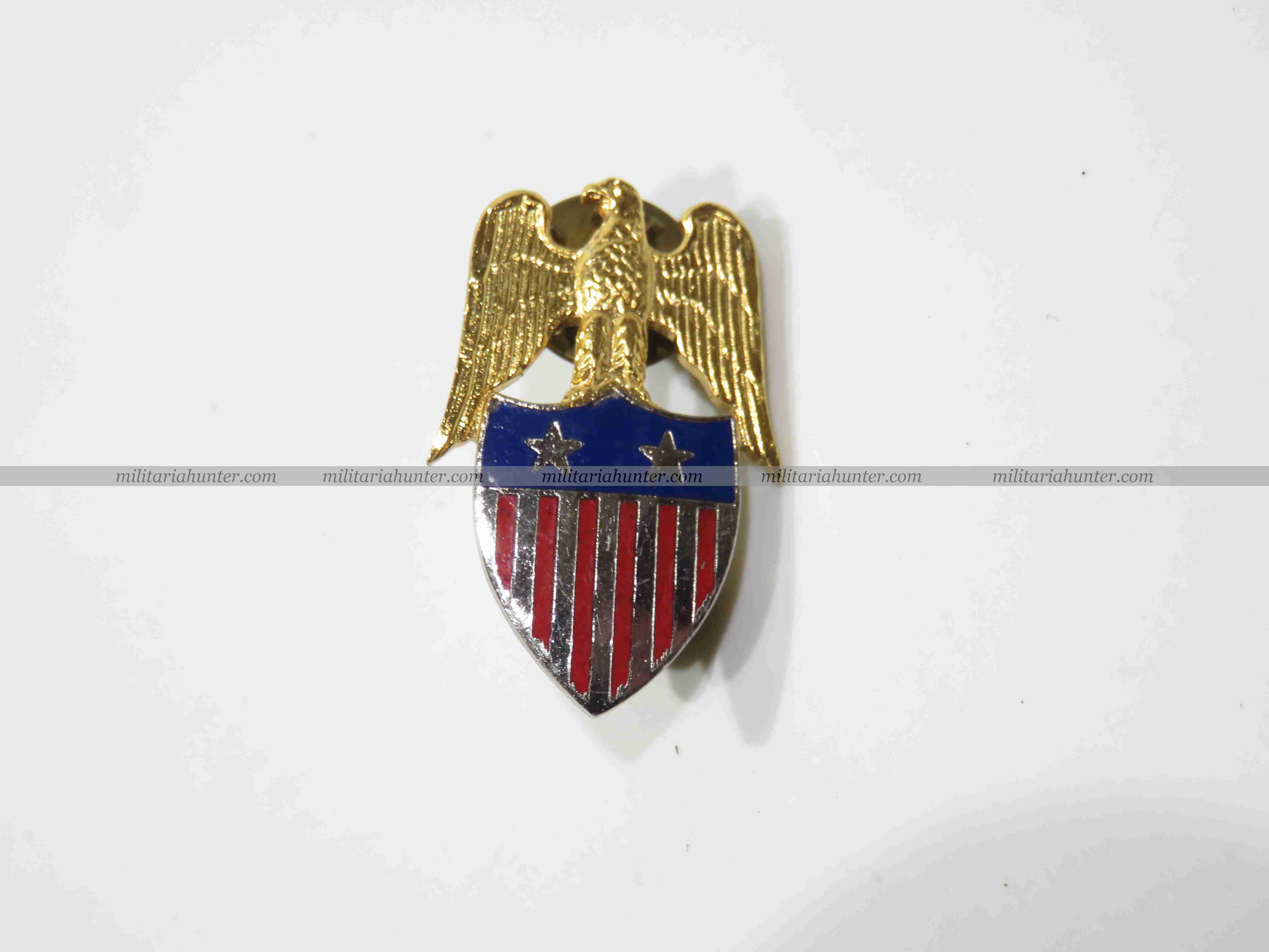 militaria : US Aide to Major General collar badge insignia