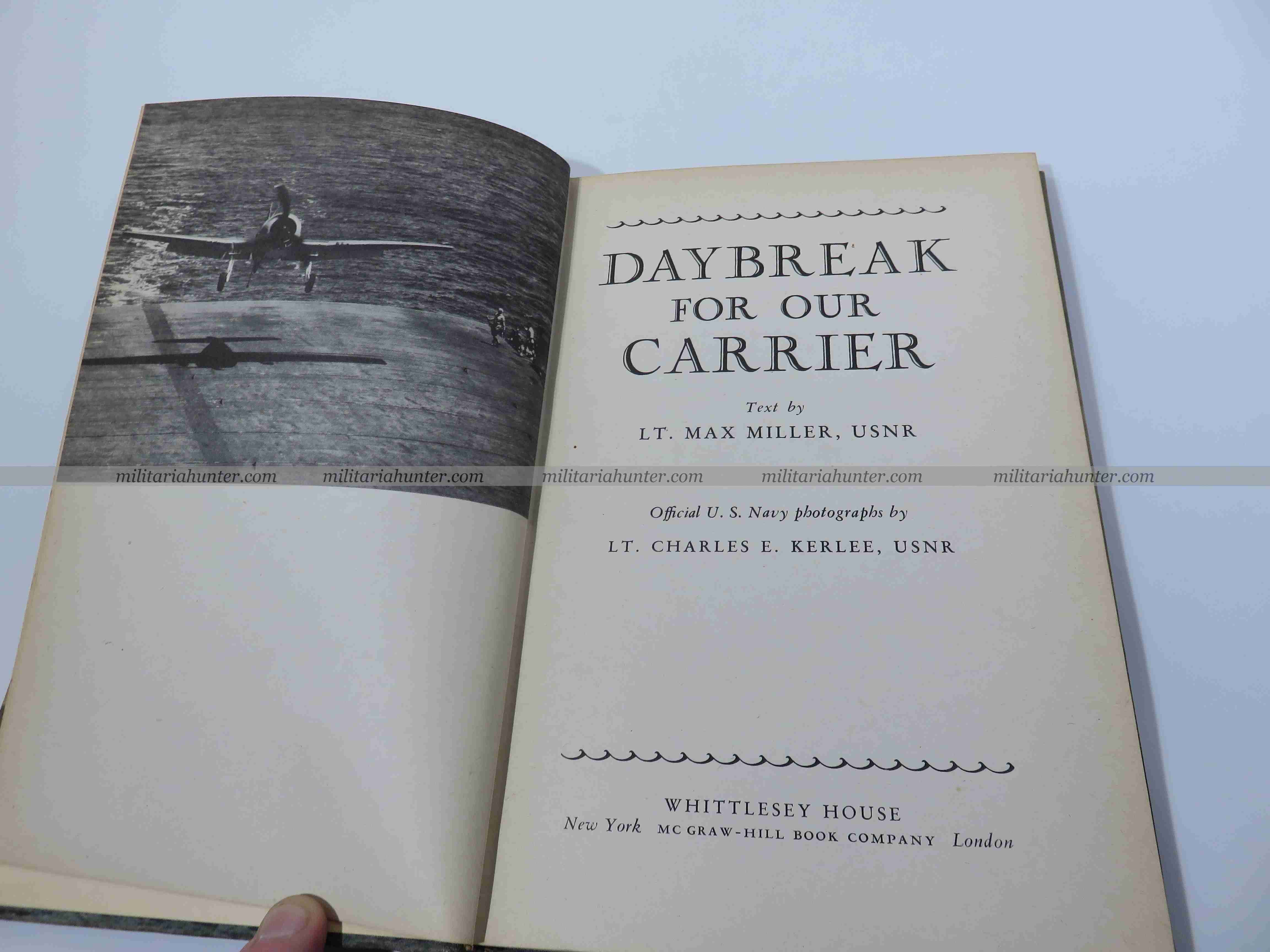 militaria : ww2 Livre Porte Avion US - Daybreak for our carrier by Lt Max Miller