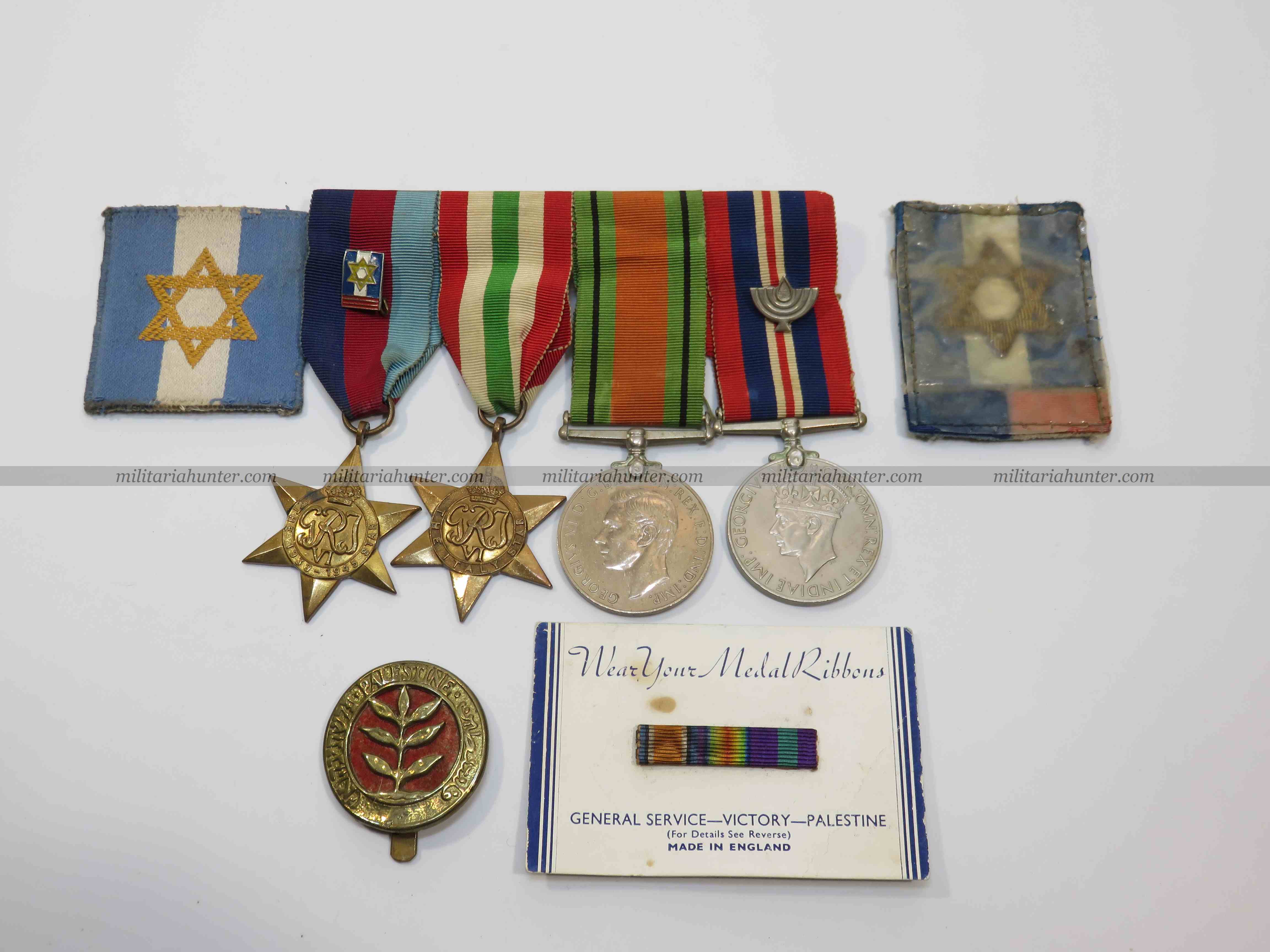 militaria : ww2 jewish brigade medals and insignias