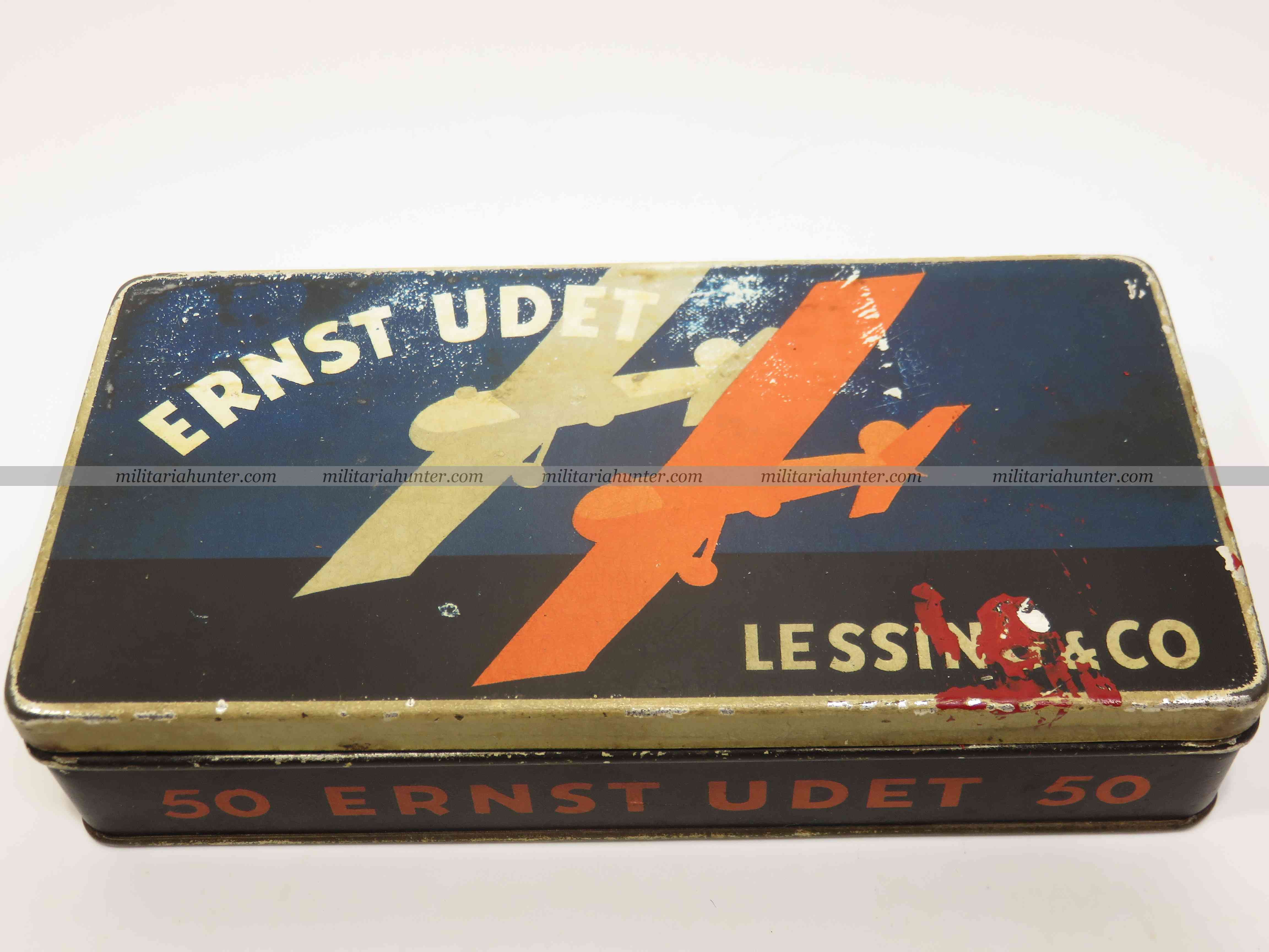 militaria : 1925 Ernst Udet cigarettes box - boîte de cigarettes Ernst Udet