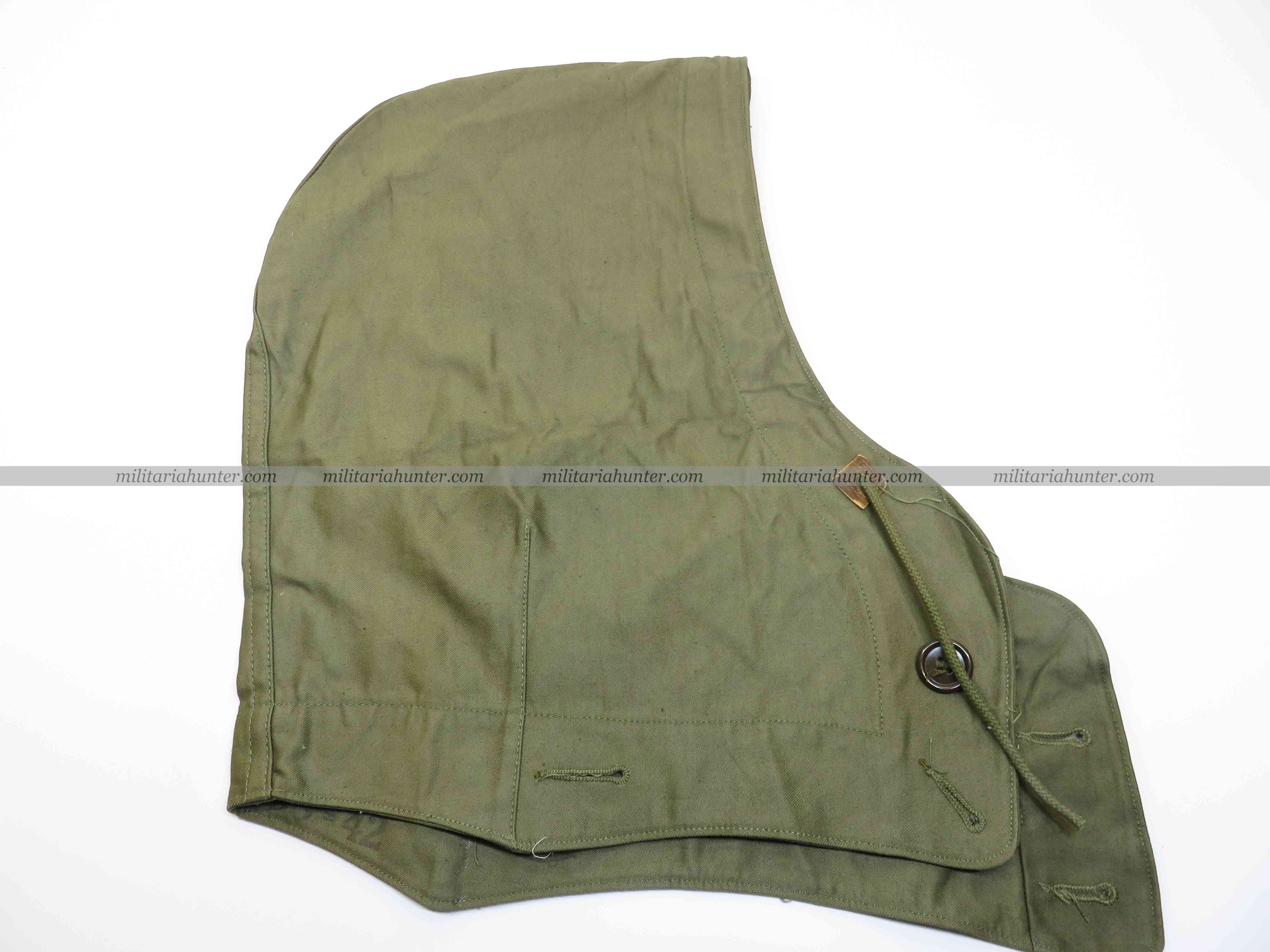 militaria : US ww2 capuche M43 - M43 Field jacket Hood