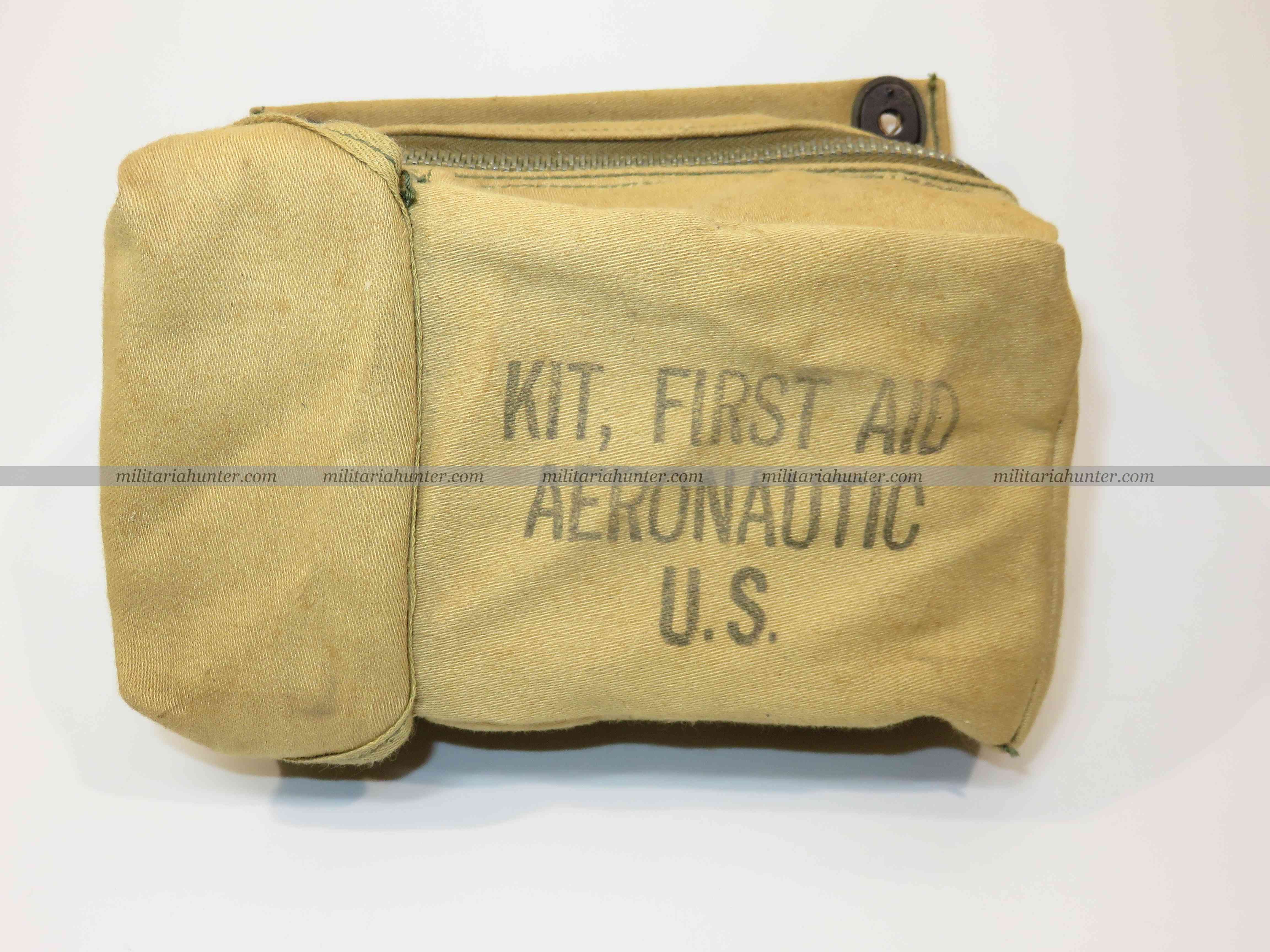 militaria : Us ww2 Kit first aid aeronautic pouch - pochette 1er secours Air Force