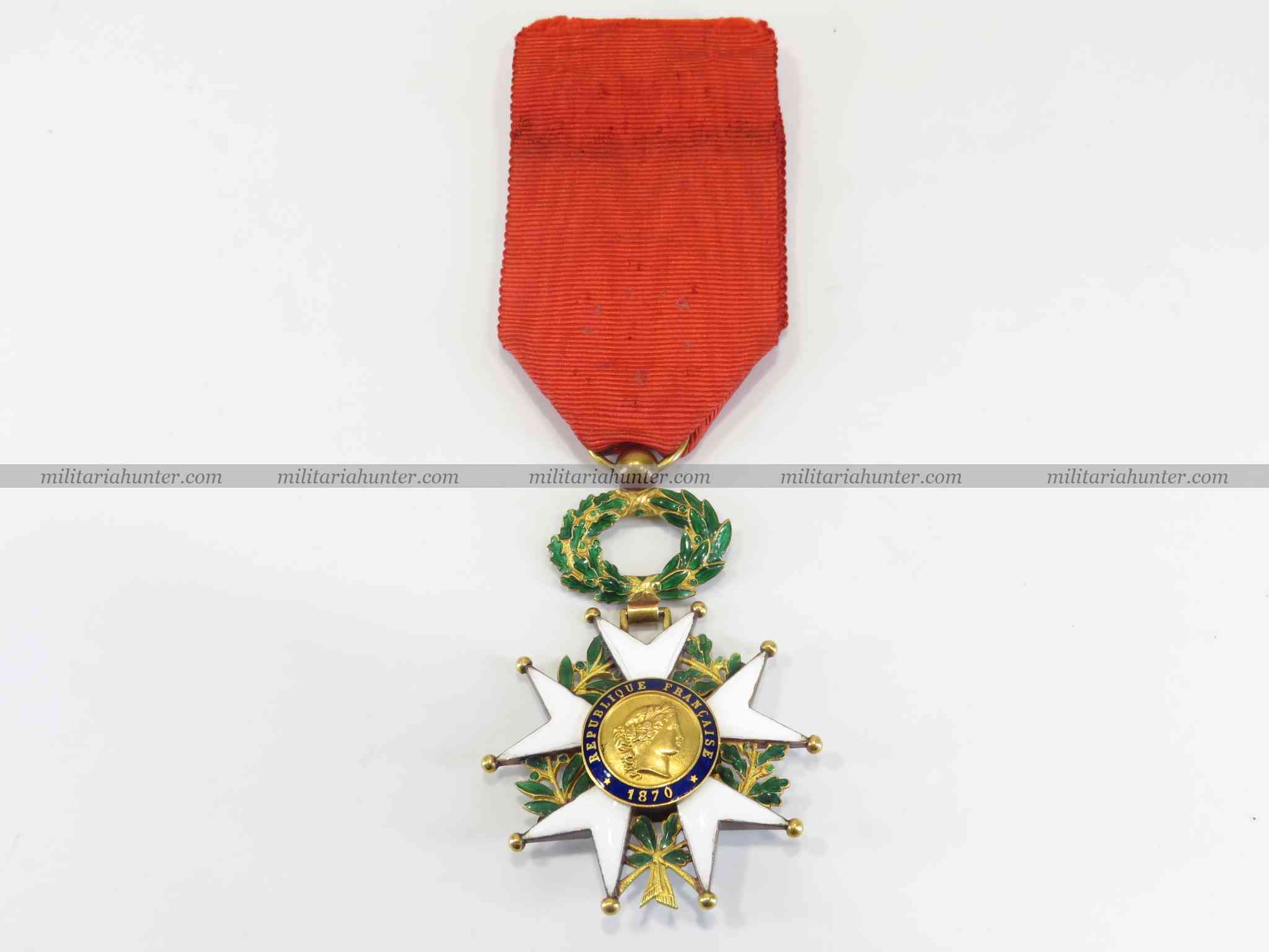 militaria : 3ème République - Officier Légion d'honneur en vermeil