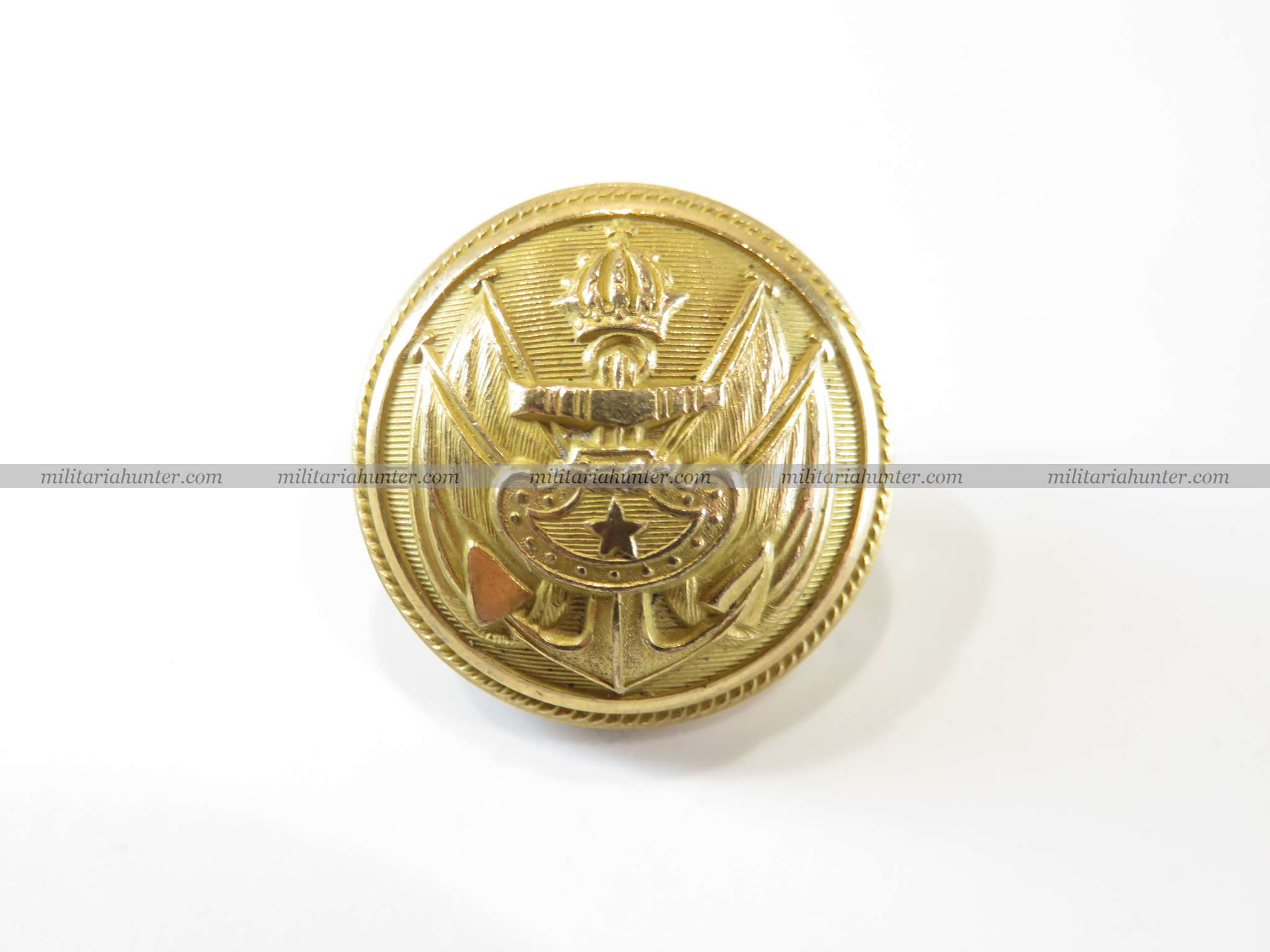 militaria : 2nd Empire bouton de Vice Amiral Contre Amiral
