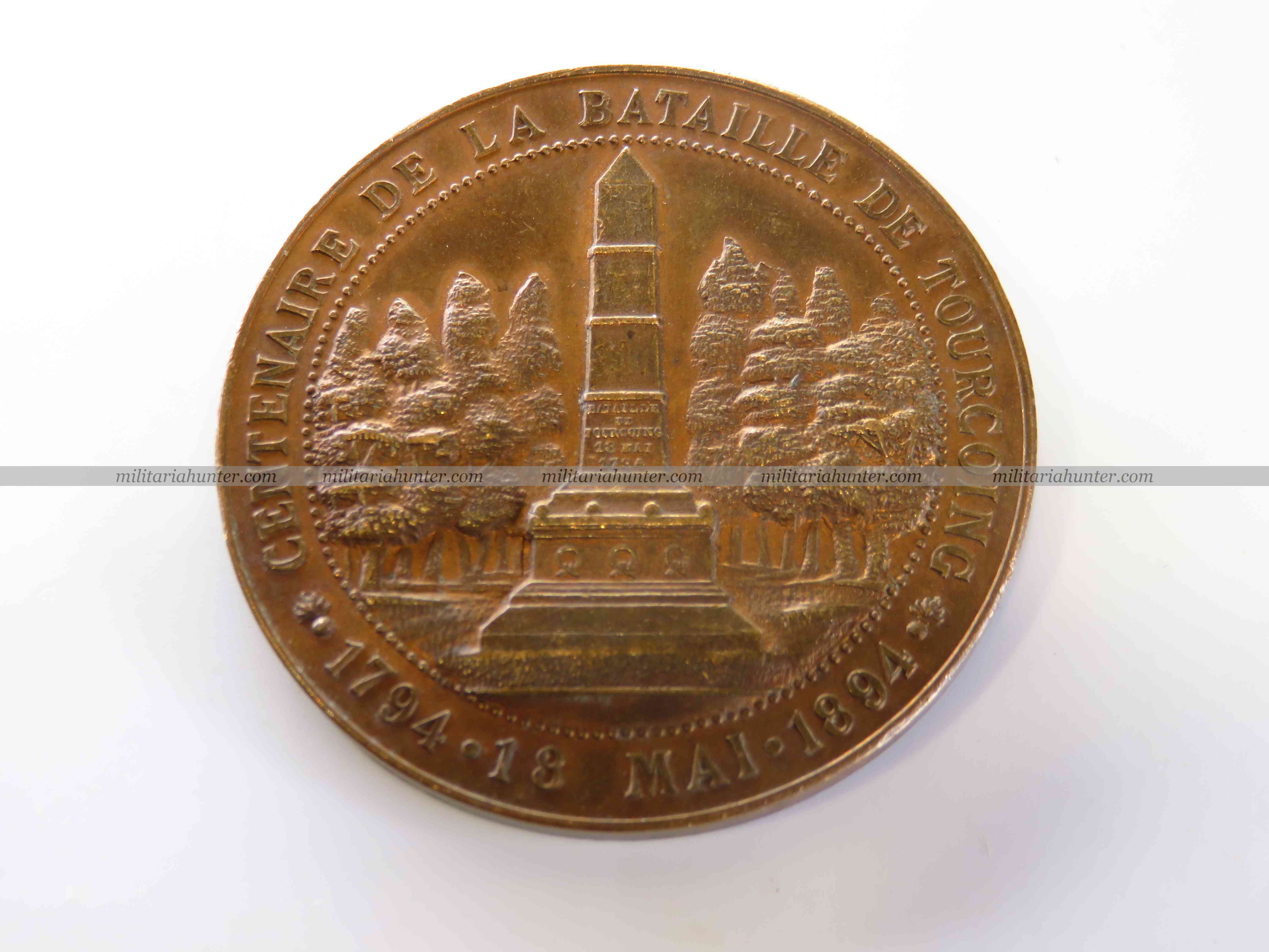 militaria : Médaille commémorative Bataille de Tourcoing 1794