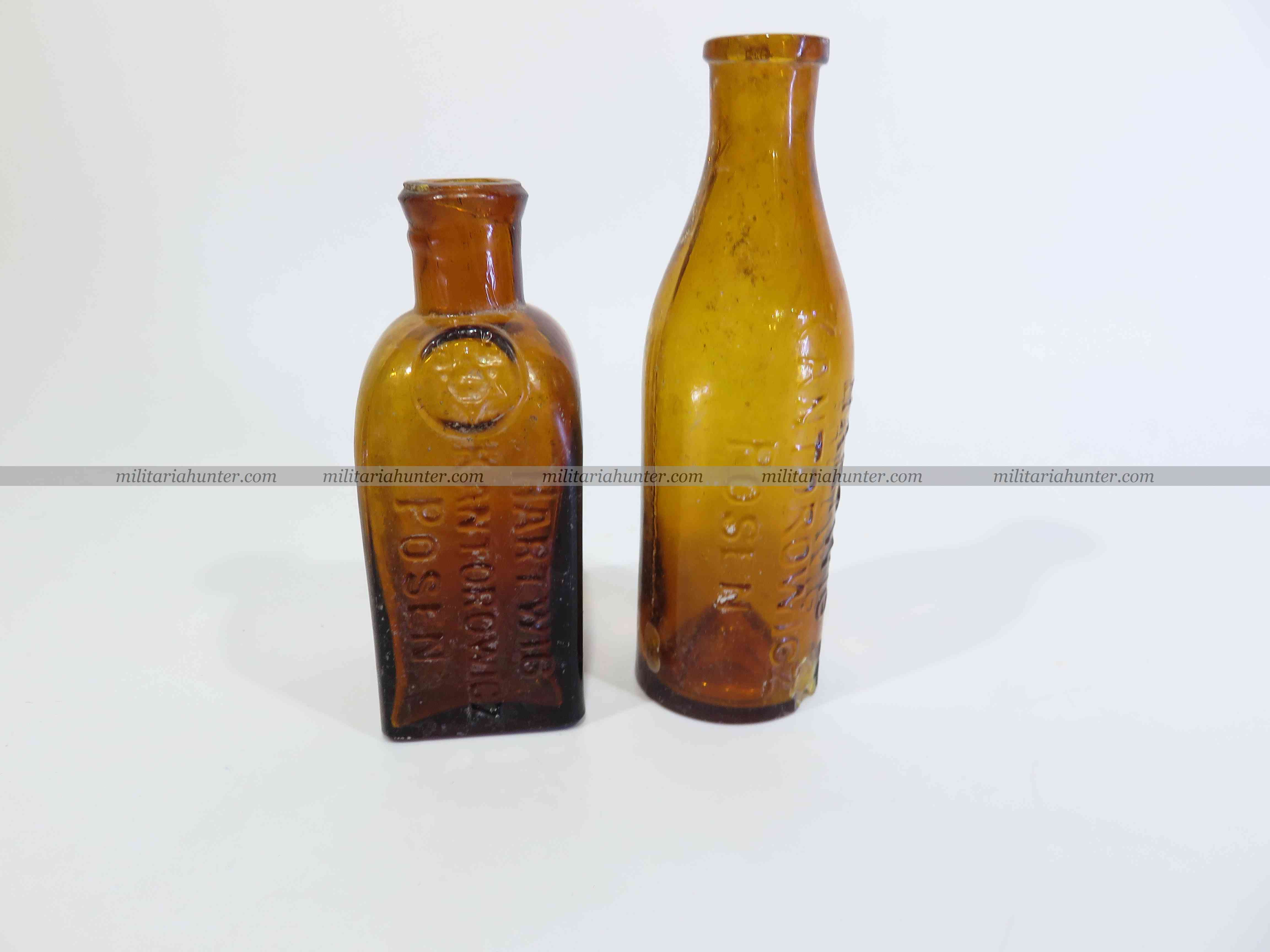 militaria : 2 petites bouteilles Kantorowicz - ww1 german small Kantorowicz bottles