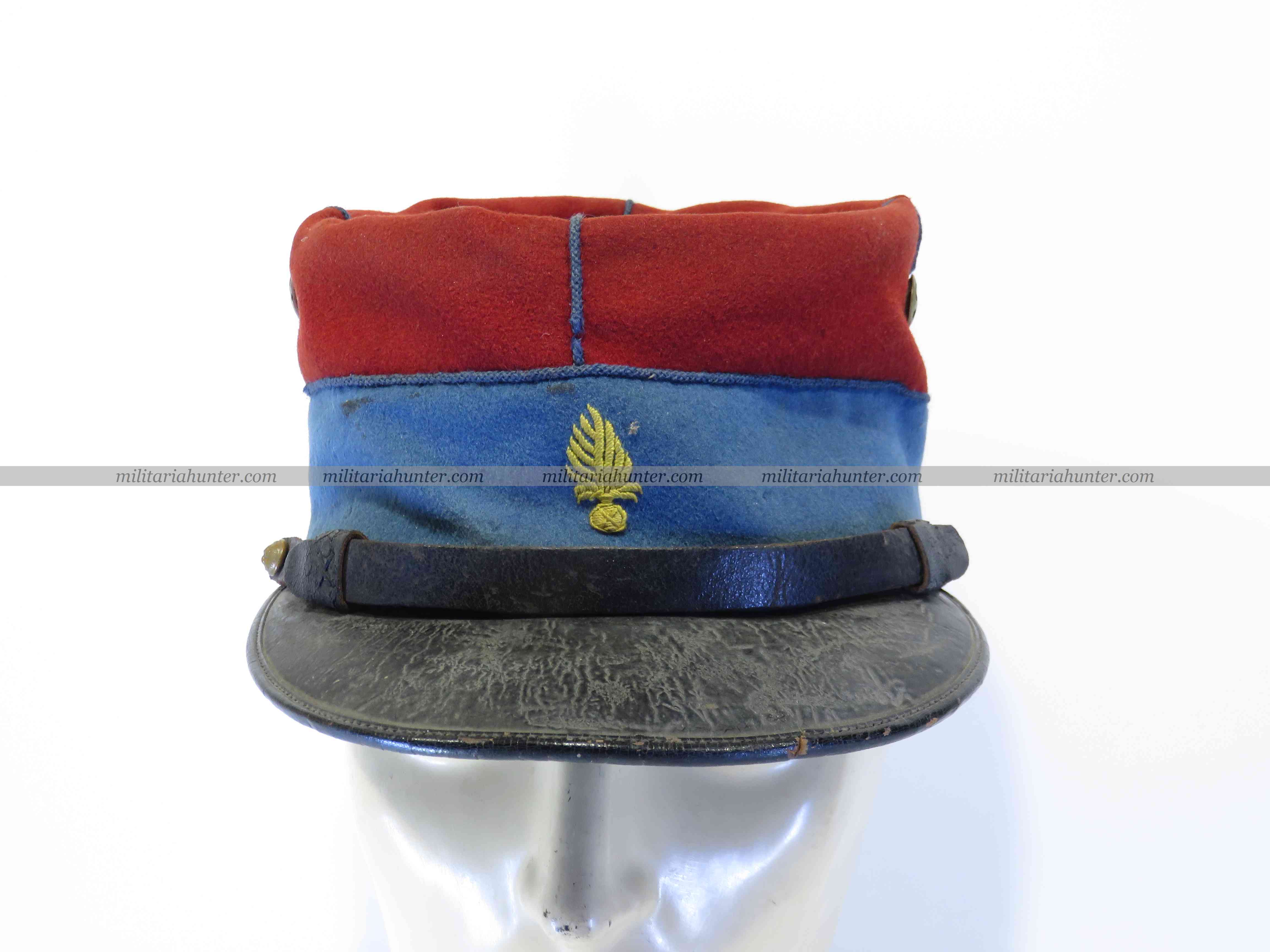militaria : Képi 1884 d'élève officier - ww1 french Cadet Officer visor cap
