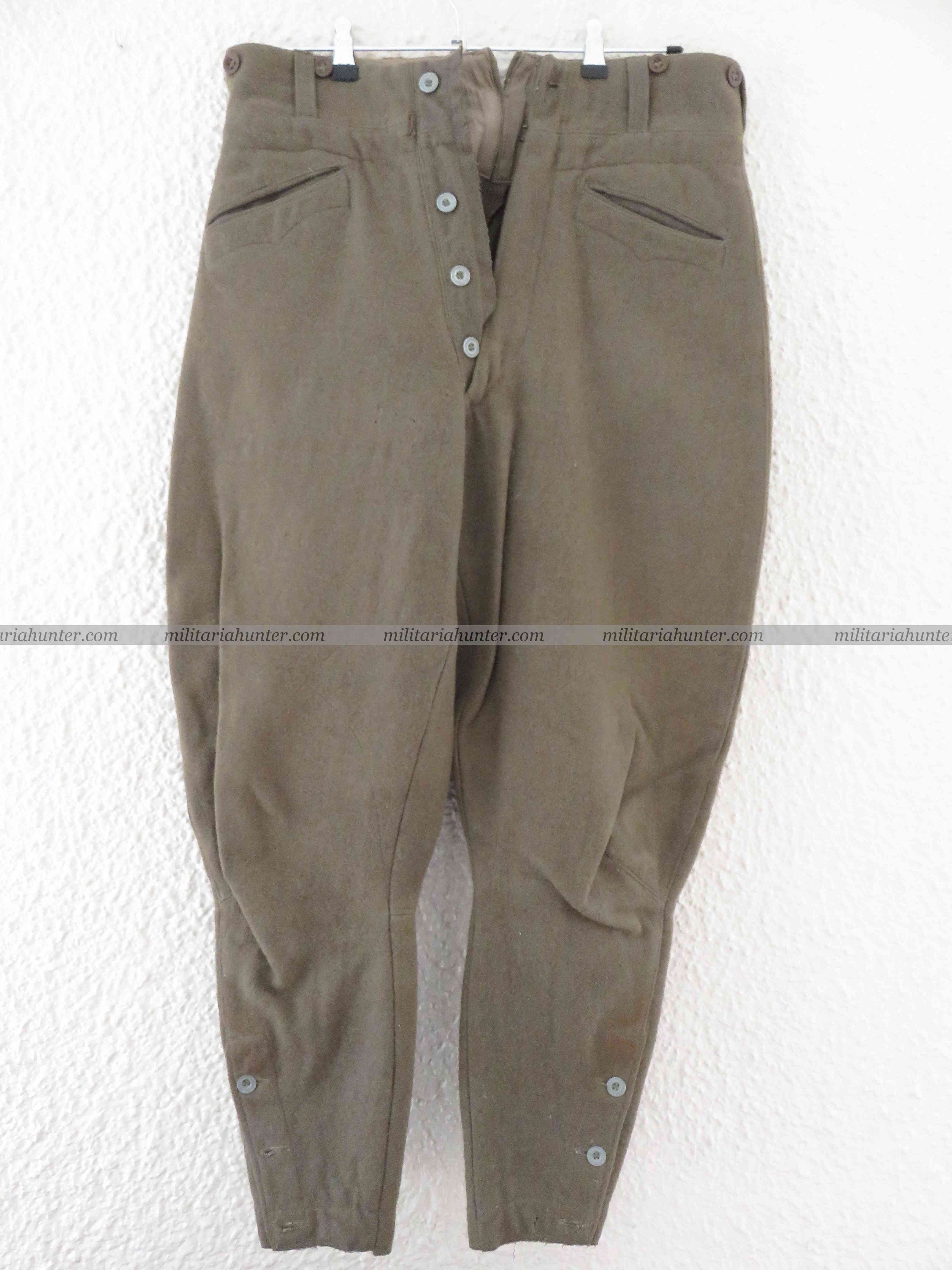 Militaria Hunter   Achat Vente Estimation Militaria ww1 ww2 WW2 Yugoslav trousers dated 1940 - Pantalon yougoslave ww2
