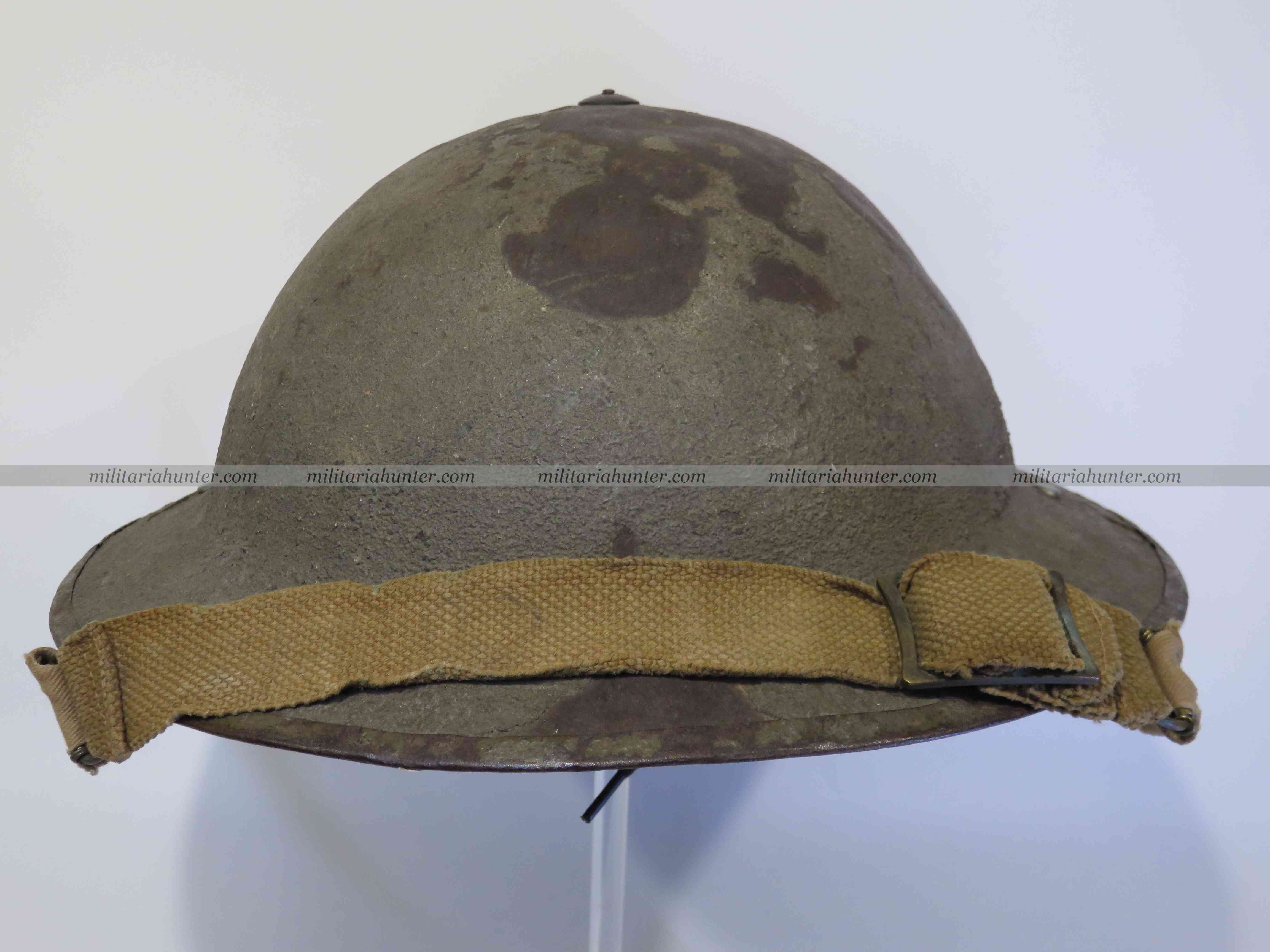 militaria : Casque MkII trouvé à Cassino Italie - MkII helmet found in Cassino Italy