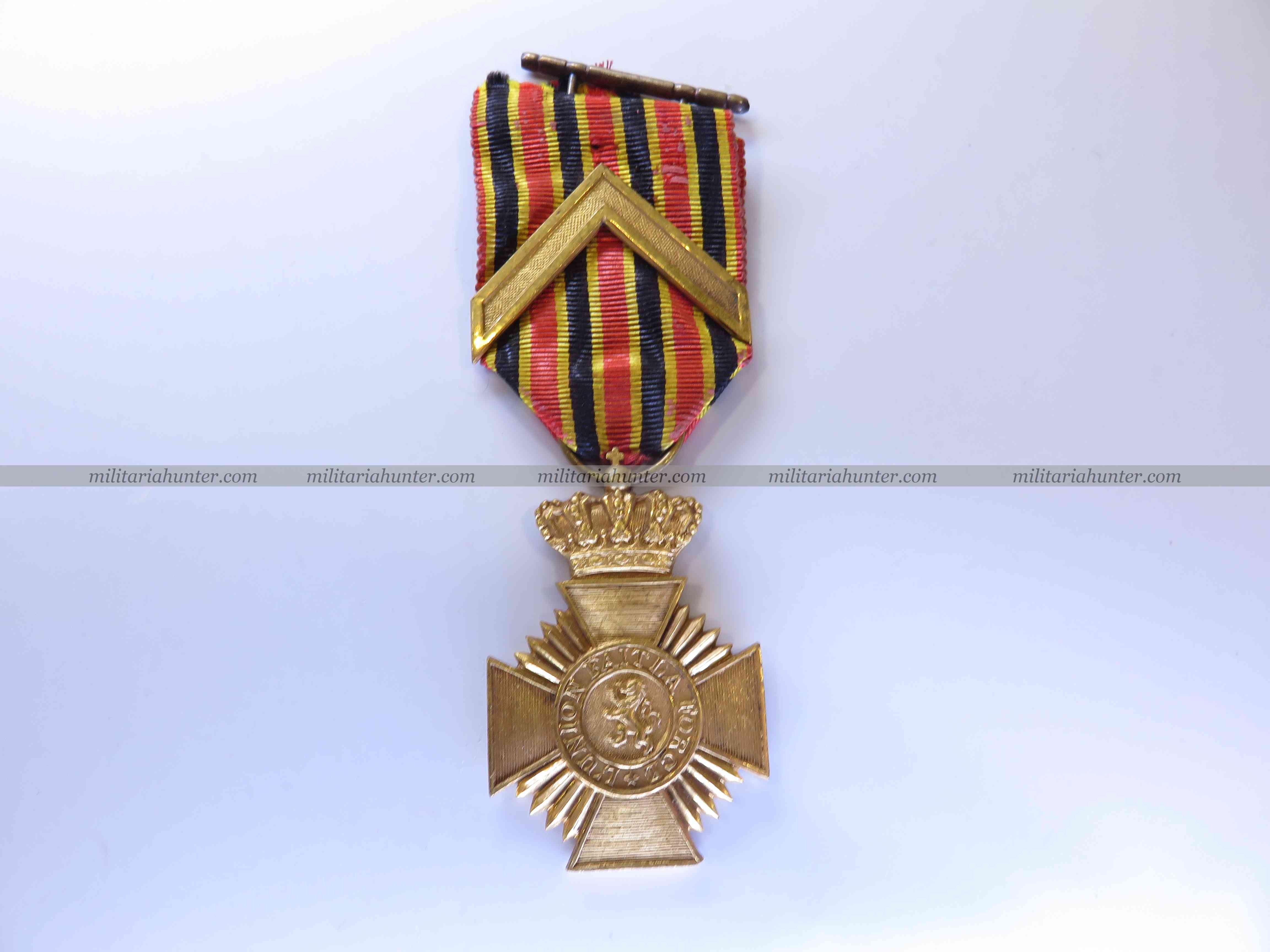 Militaria Hunter   Achat Vente Estimation Militaria ww1 ww2 Belgique - décoration militaire pour ancienneté 1ère classe avant 1951