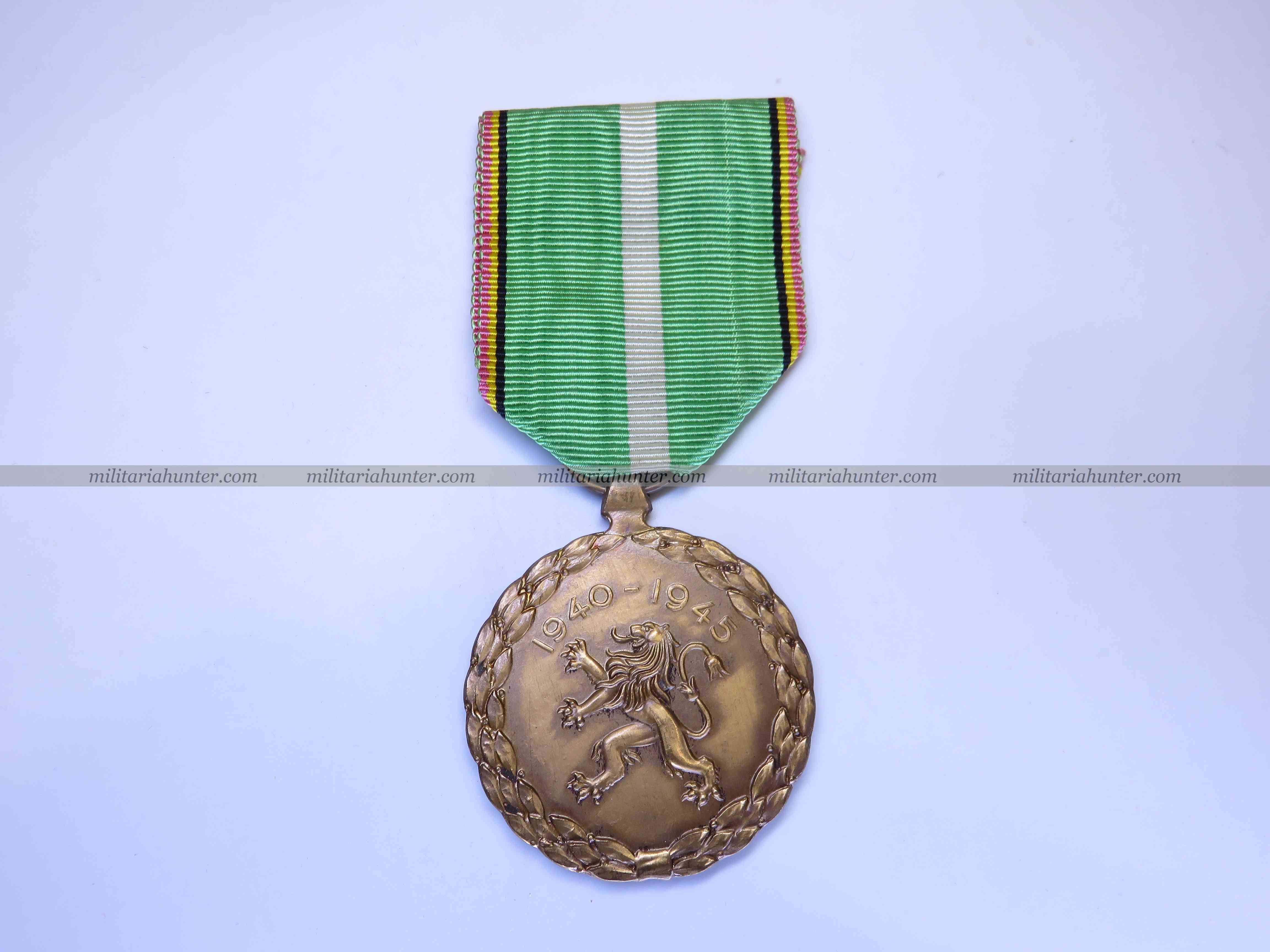 Militaria Hunter   Achat Vente Estimation Militaria ww1 ww2 Belgique - Résistance - médaille front de l'indépendance 1940-1945
