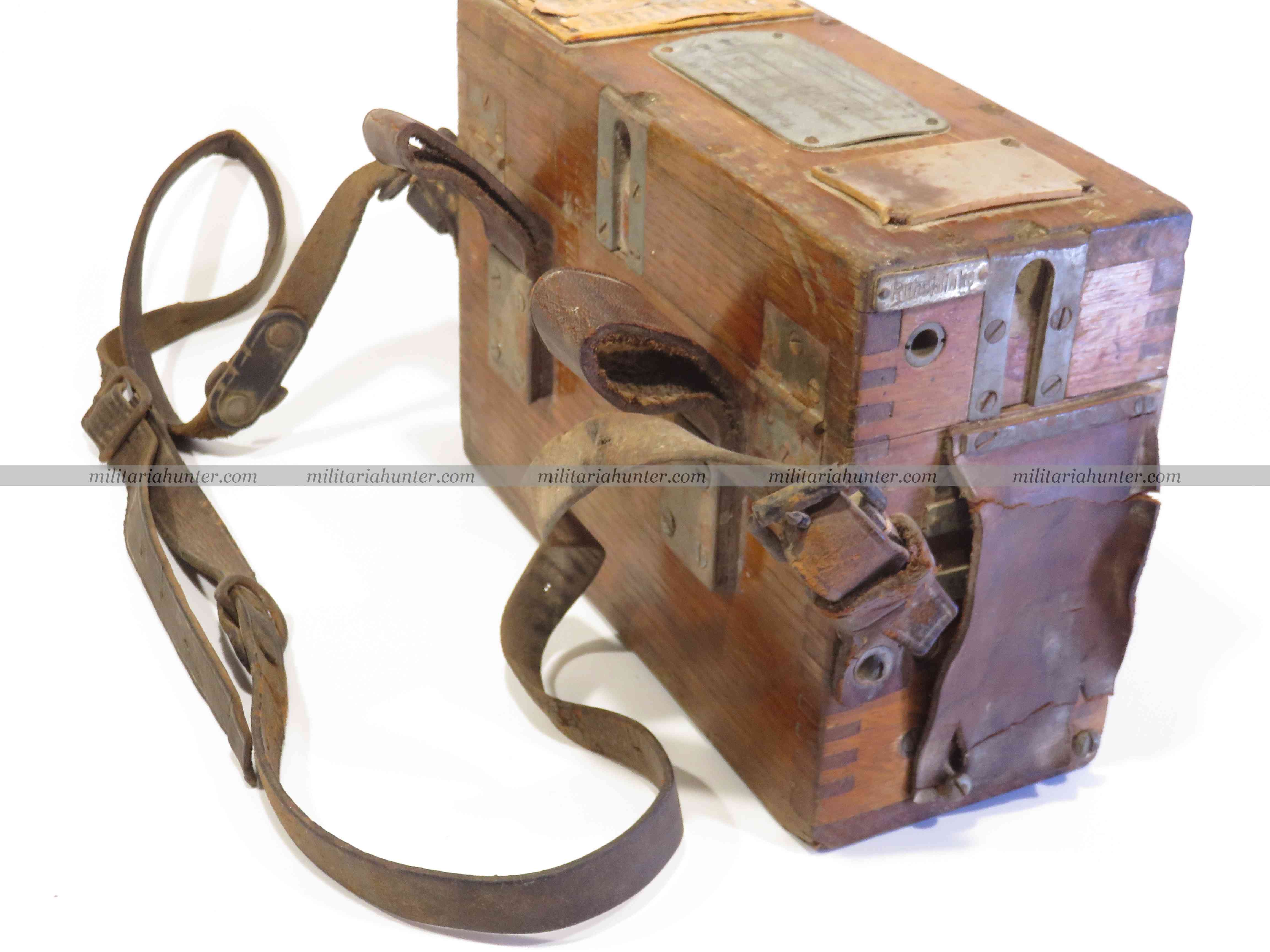 militaria : Boîte à batterie M1916 modifiée 1917 ww1 german battery box