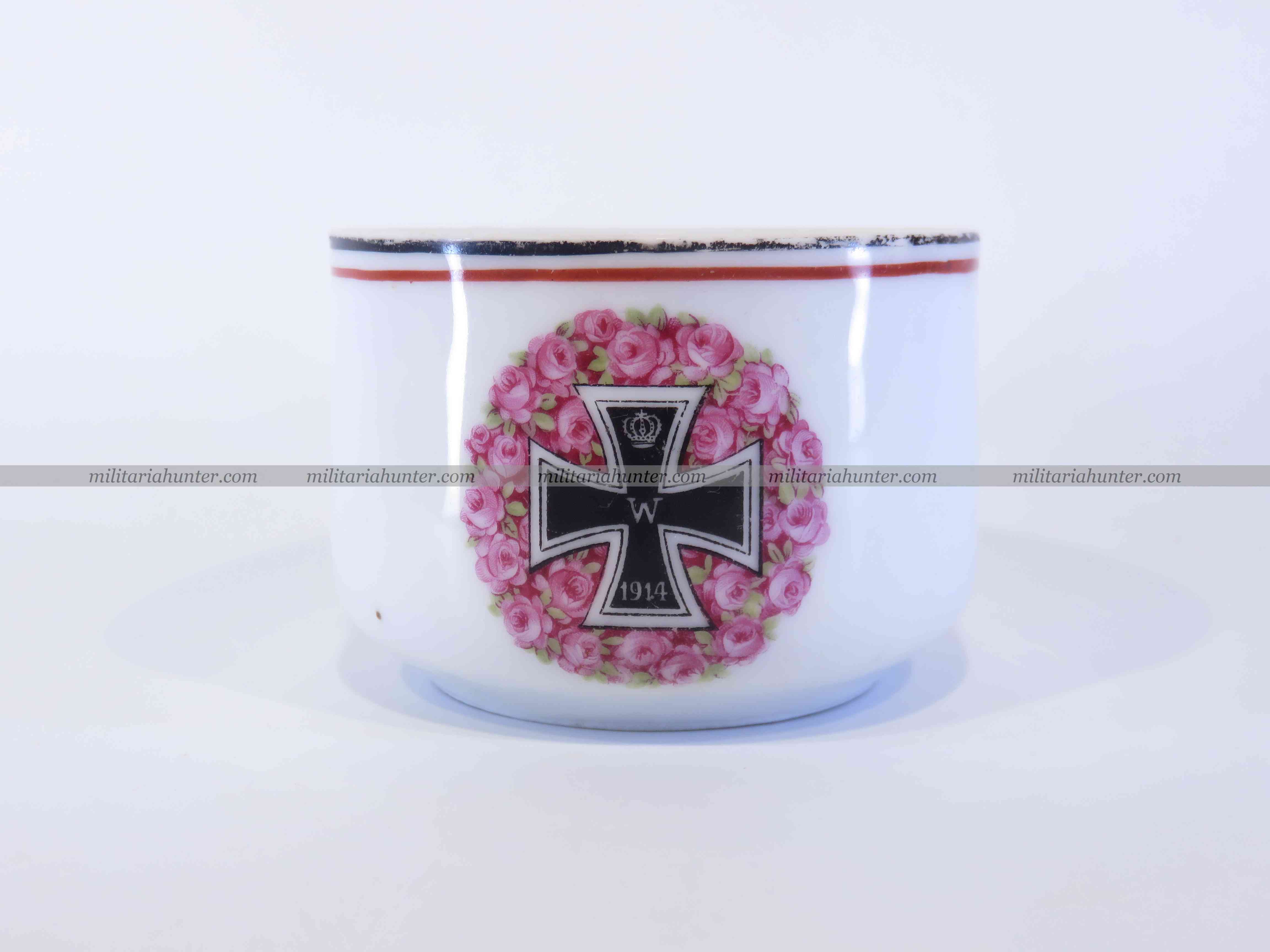 militaria : Tasse patriotique croix de fer 1914 - ww1 german iron cross cup