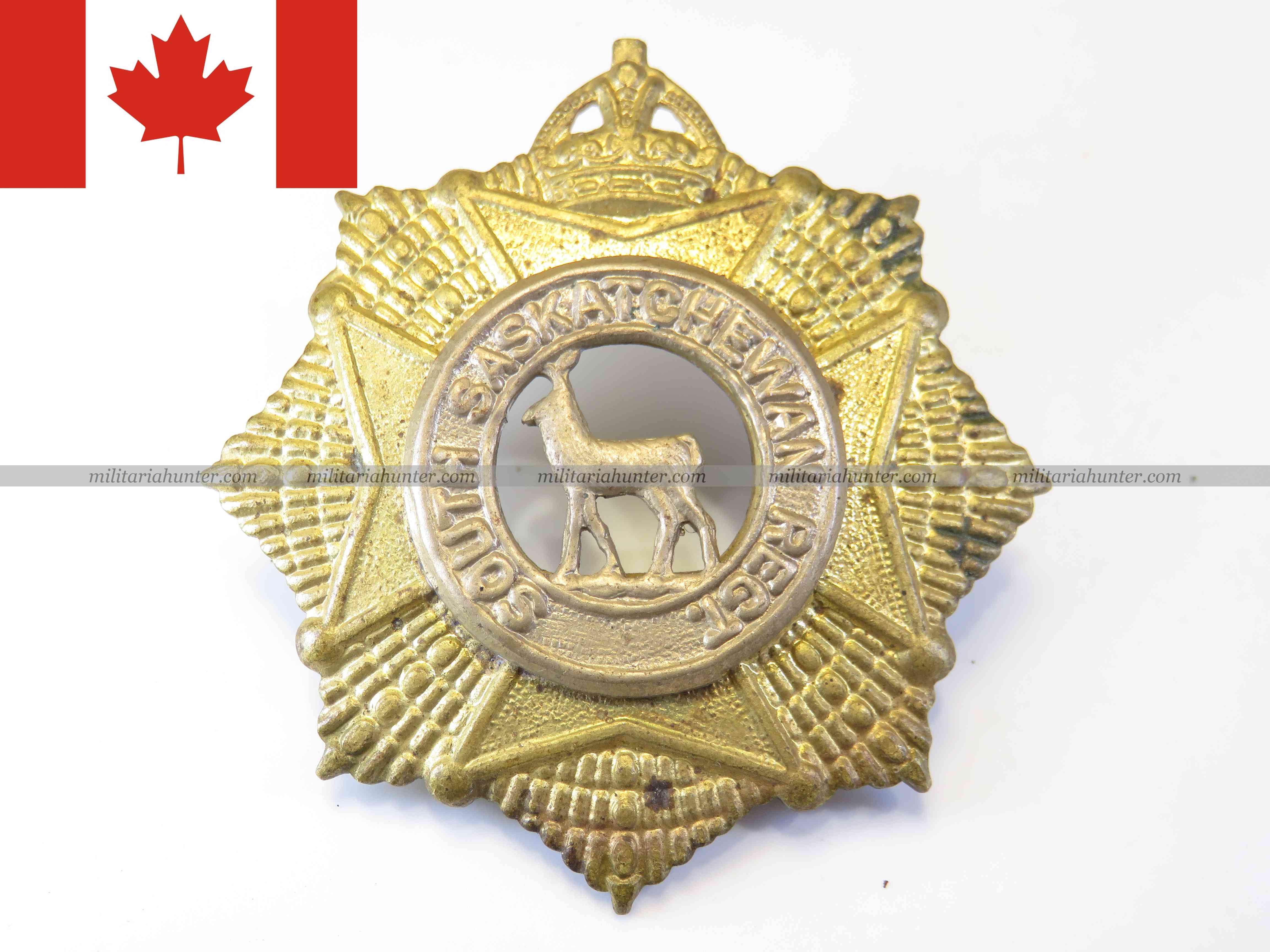 militaria : WW2 Canada cap badge South Saskatchewan Regiment