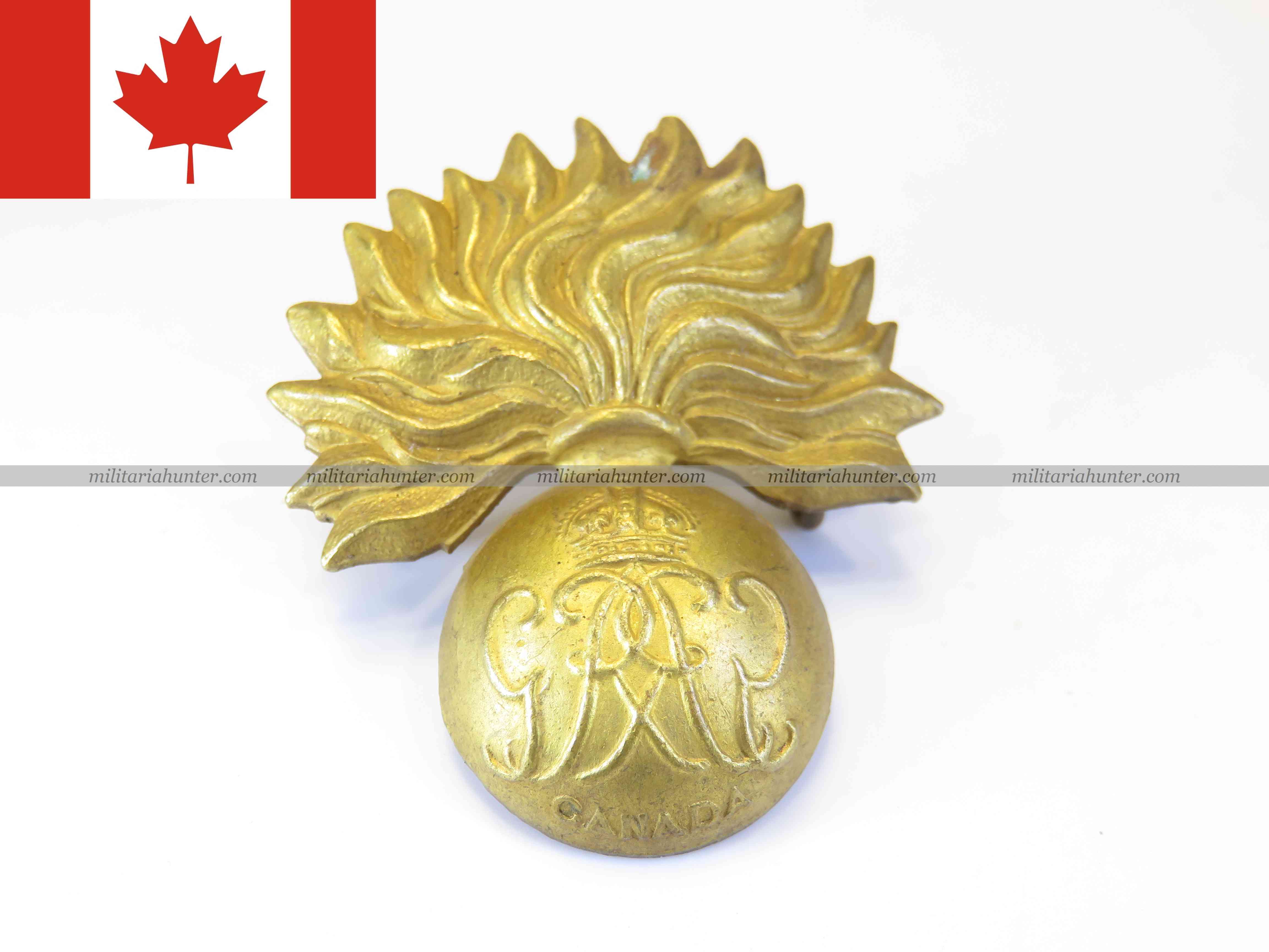 militaria : WW2 Canada cap badge Canadian Grenadier Guards