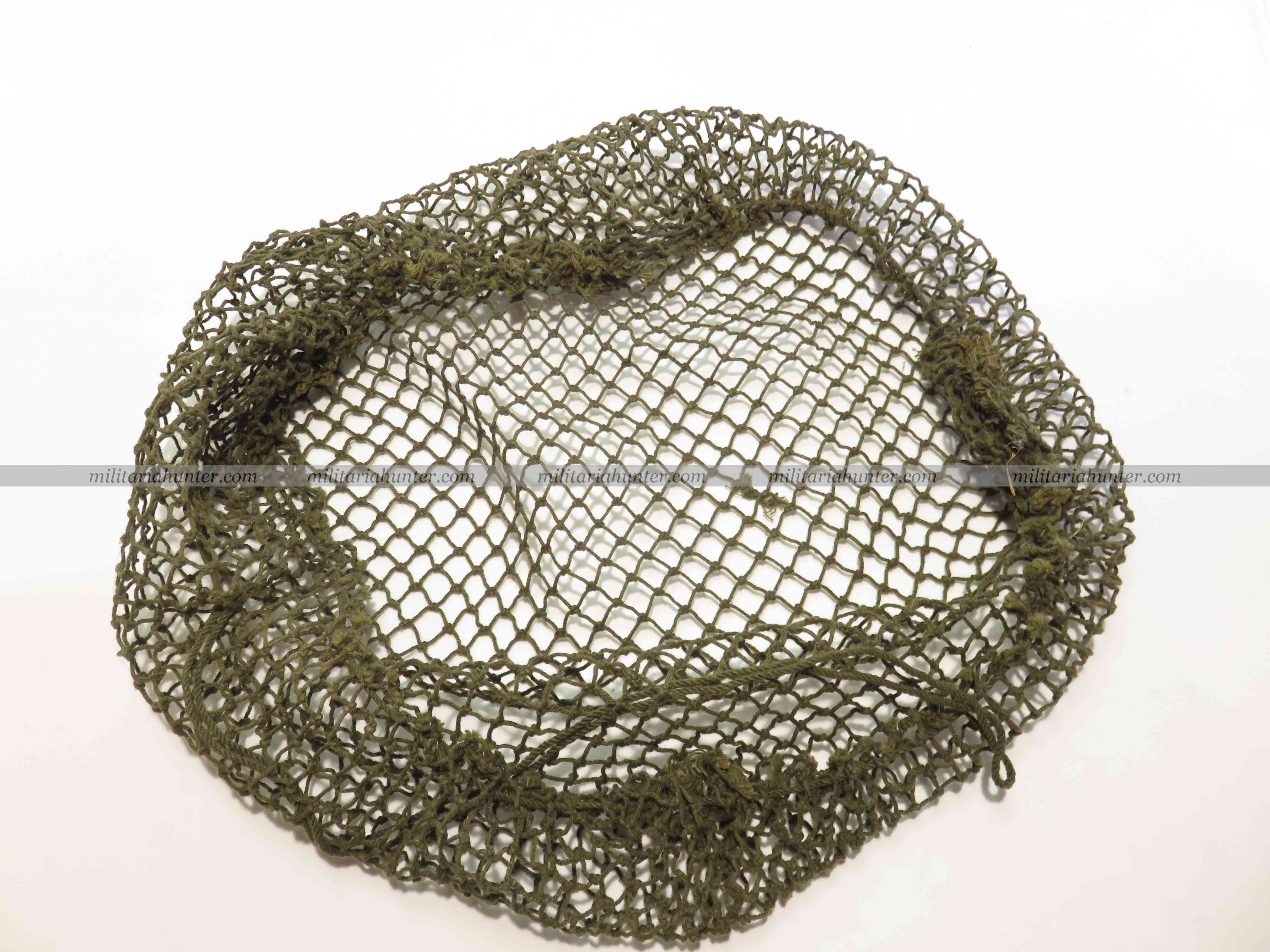 militaria : WW2 british helmet net - filet de camouflage petites mailles anglais / US