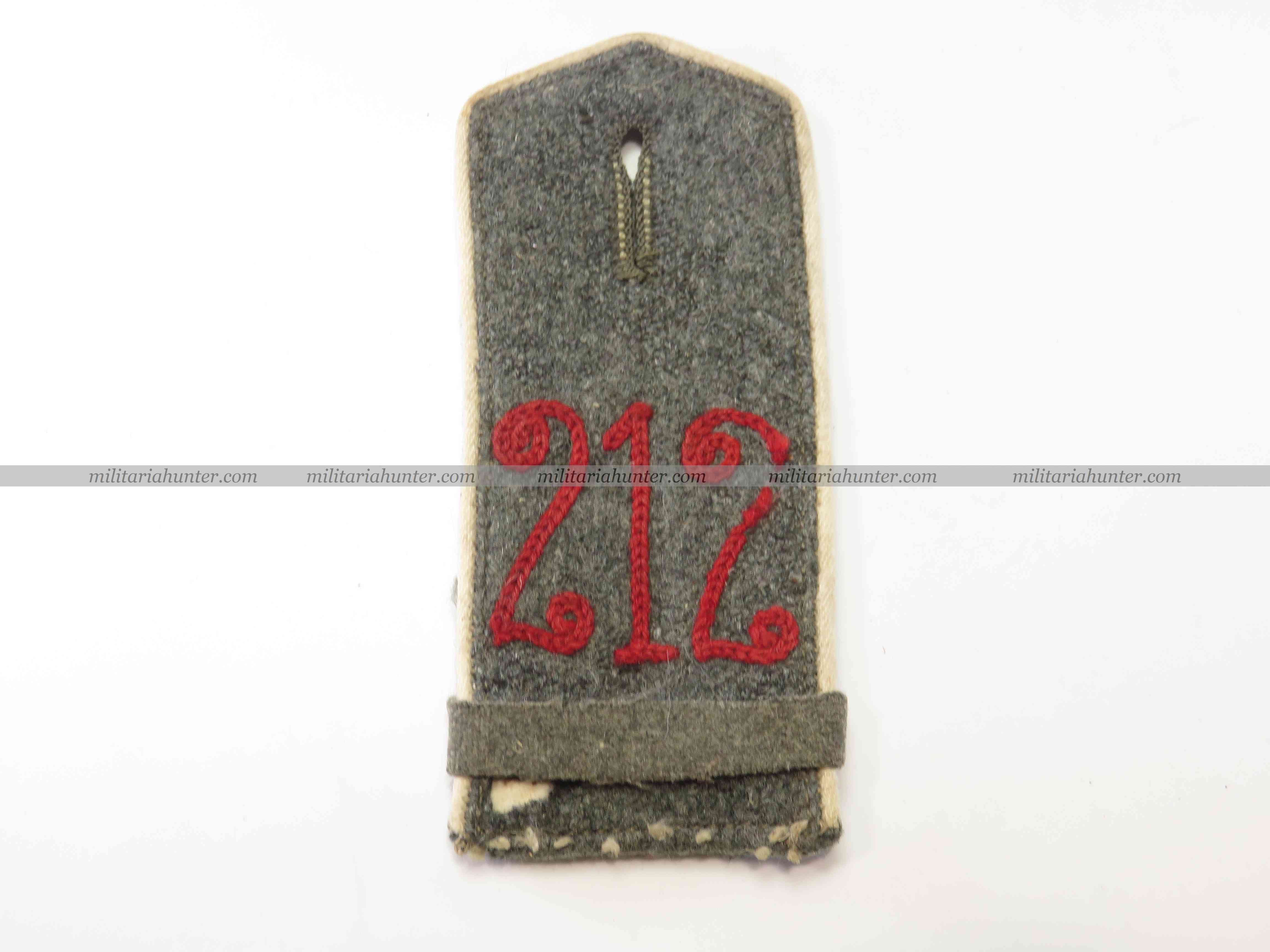 militaria : ww1 german shoulder board RJR212 patte d'épaule M1915