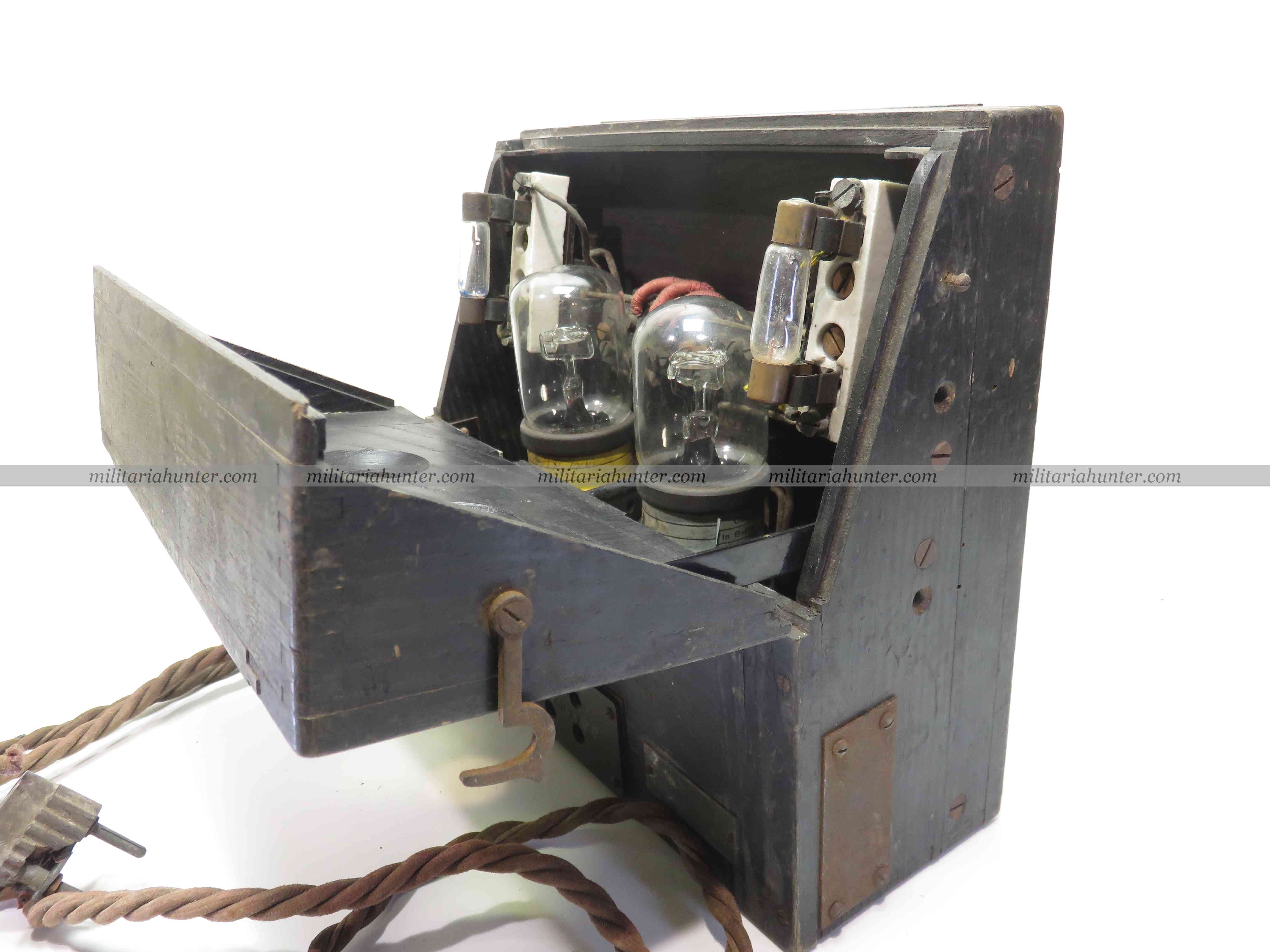 militaria : ww1 german radio amplifier - amplificateur radio 1917 - Niederfrequenzverstärke