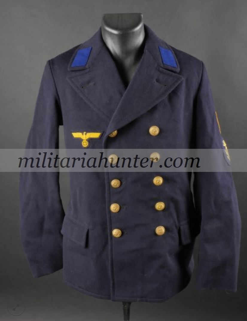 militaria : WW2 german Kriegsmarine EM tunic - Caban troupe de la Kriegsmarine