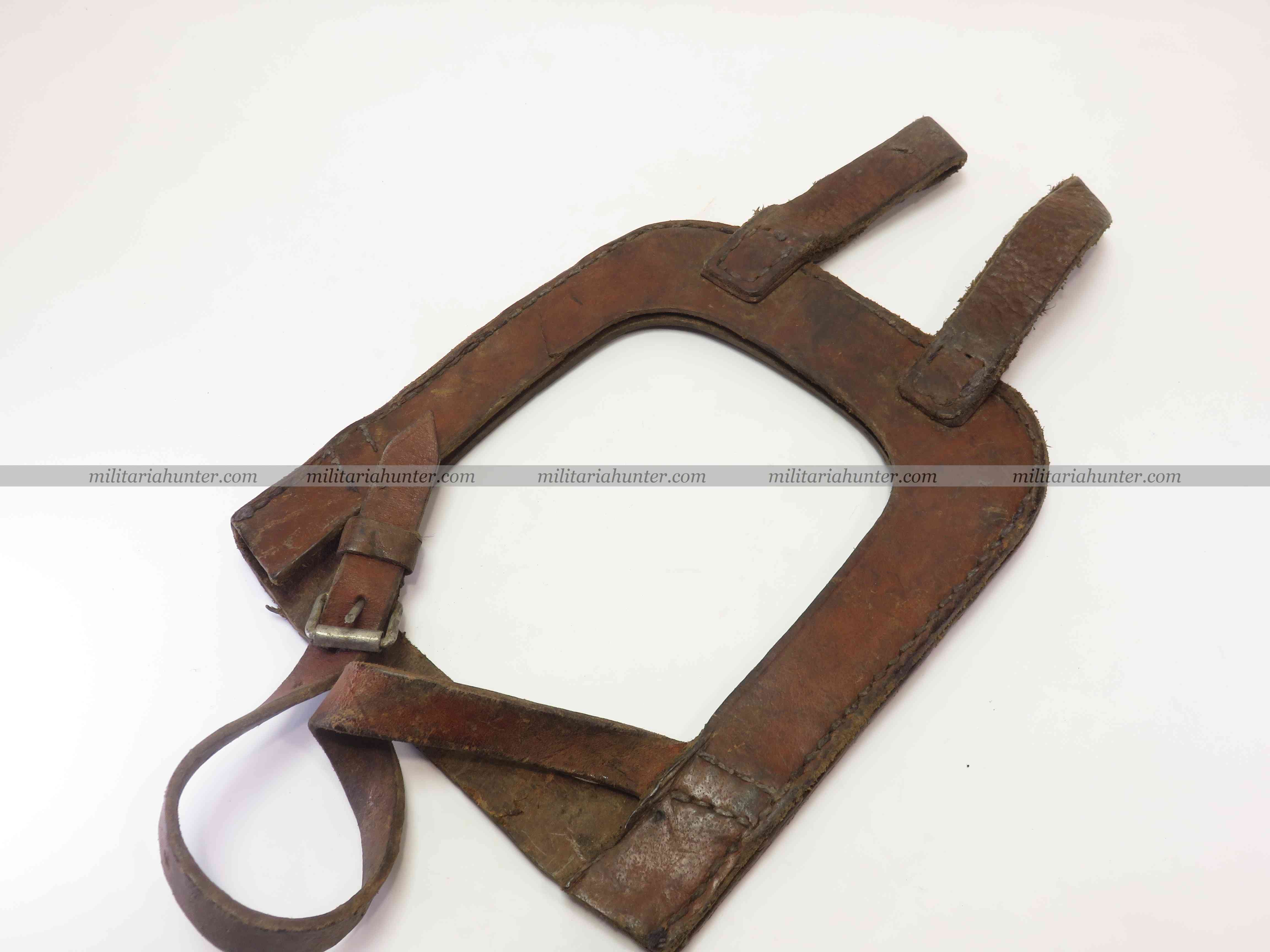 militaria : ww1 german shovel holder - porte pelle allemand