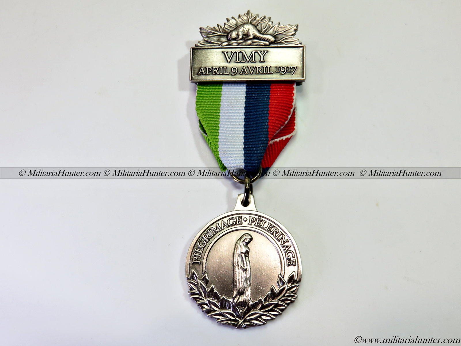 militaria : Vimy Pilgrimage medal - Médaille du Pèlerinage de Vimy