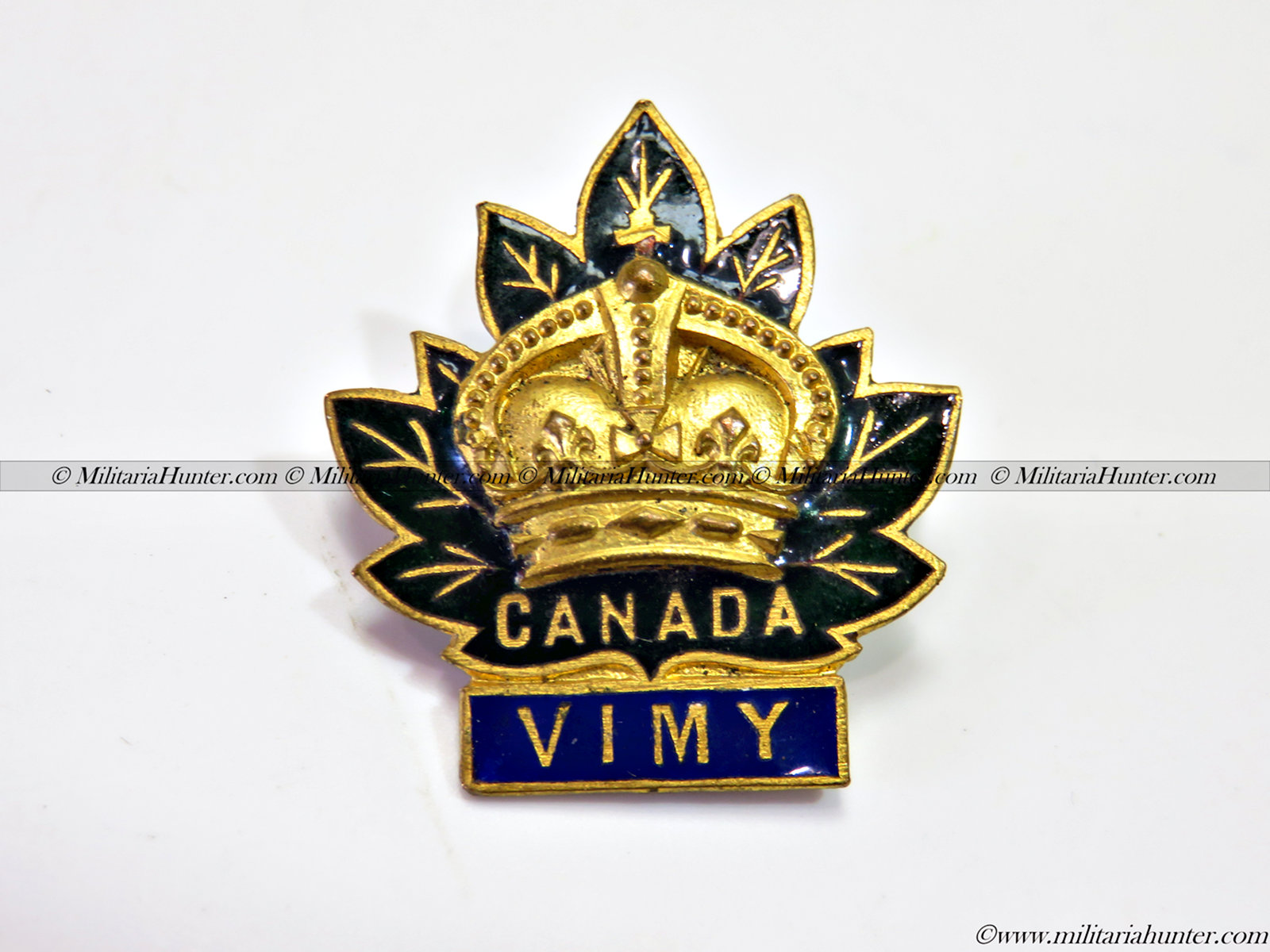 militaria : ww1 enameled brooch Vimy - broche émaillée