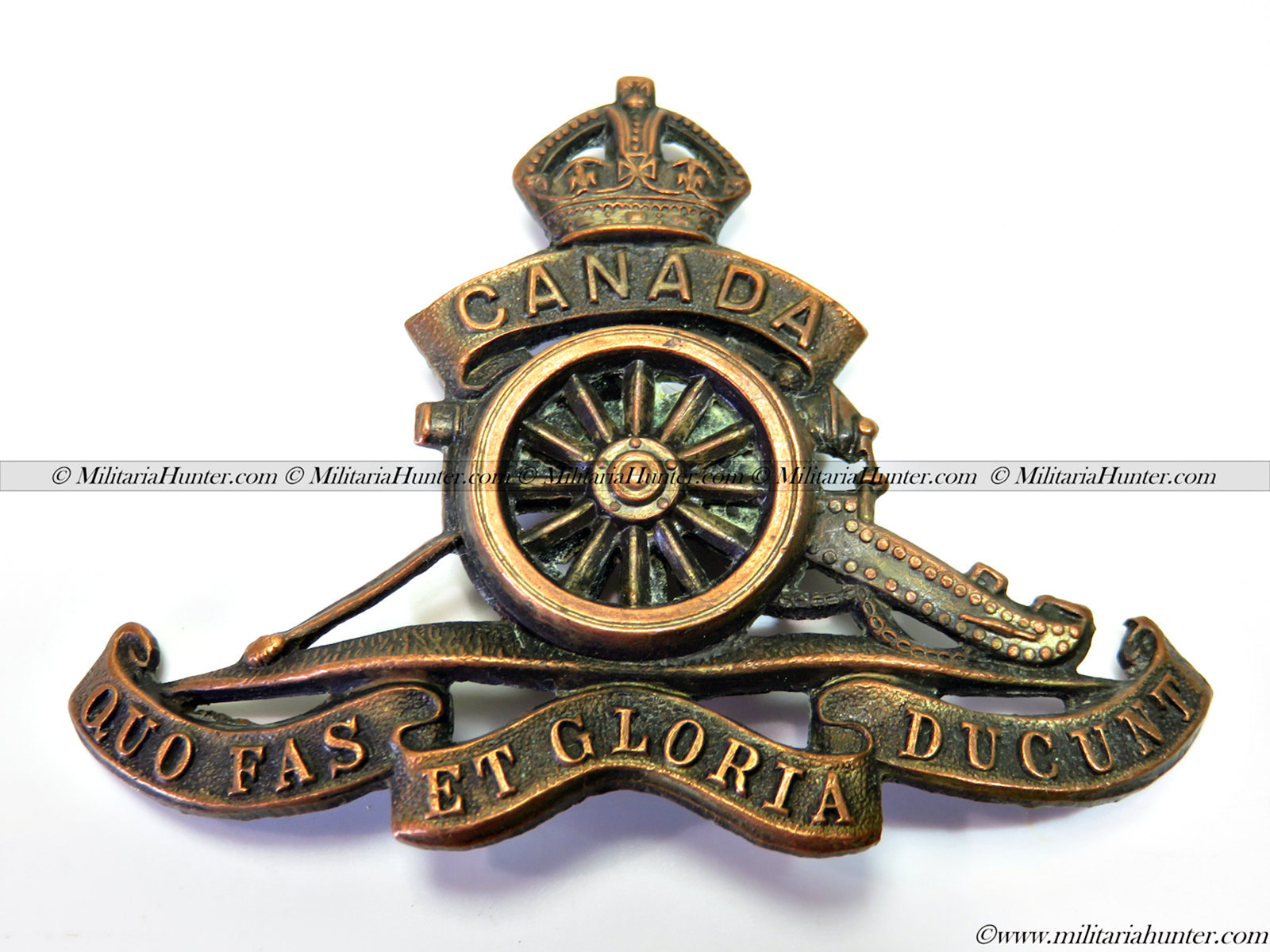 militaria : ww1 Canadian Field Artillery cap badge