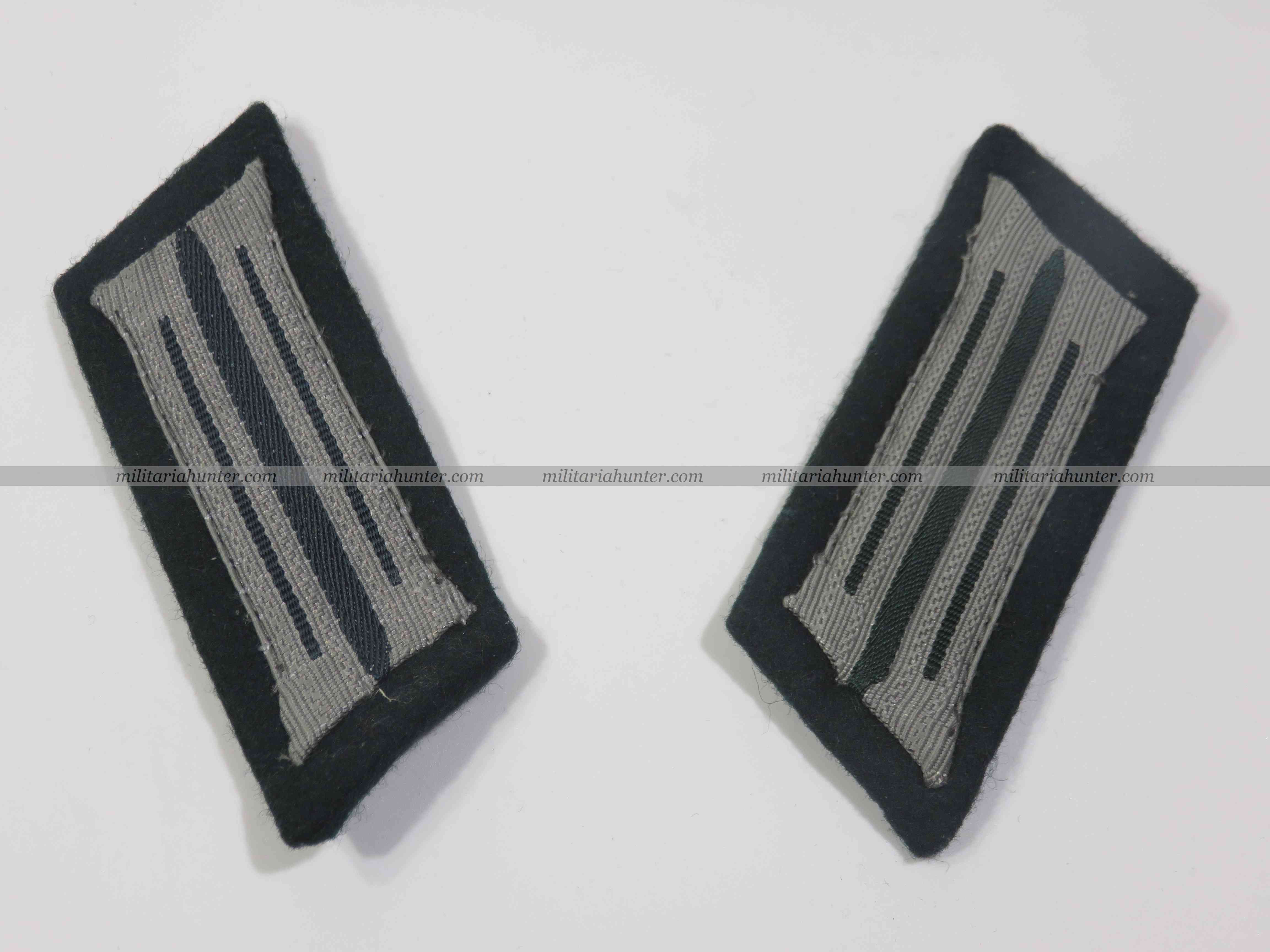 militaria : ww2 german generic collar tabs - pattes de col toutes armes - Einheitskragenspie